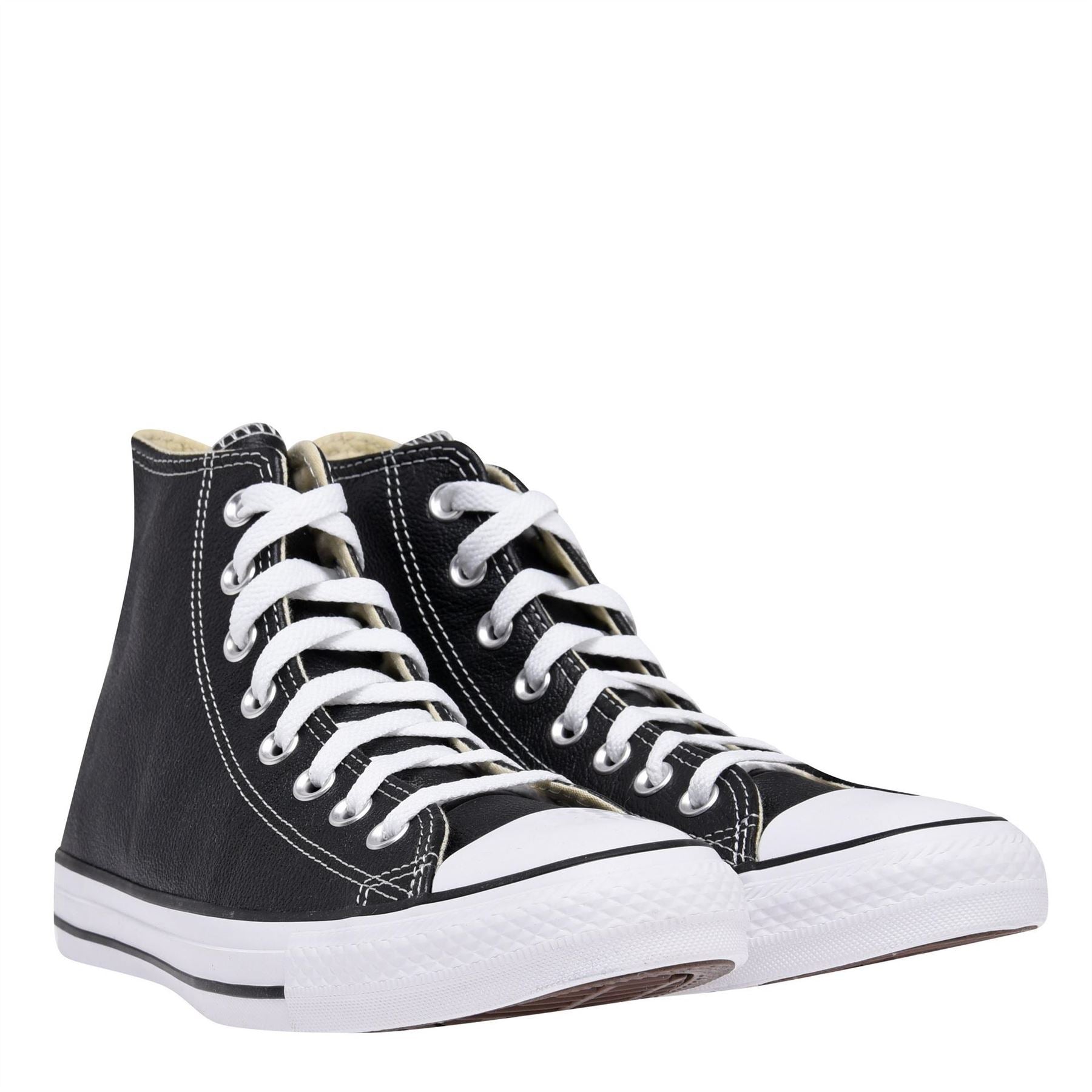 Converse All Star Leather Hi Top Trainers