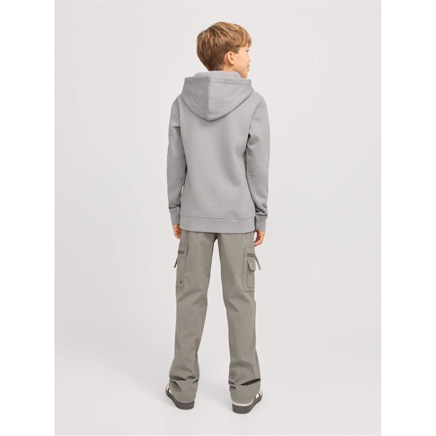 Jack and Jones Star Lettering Hooded Neck Kangaroo Pocket Sweatshirt