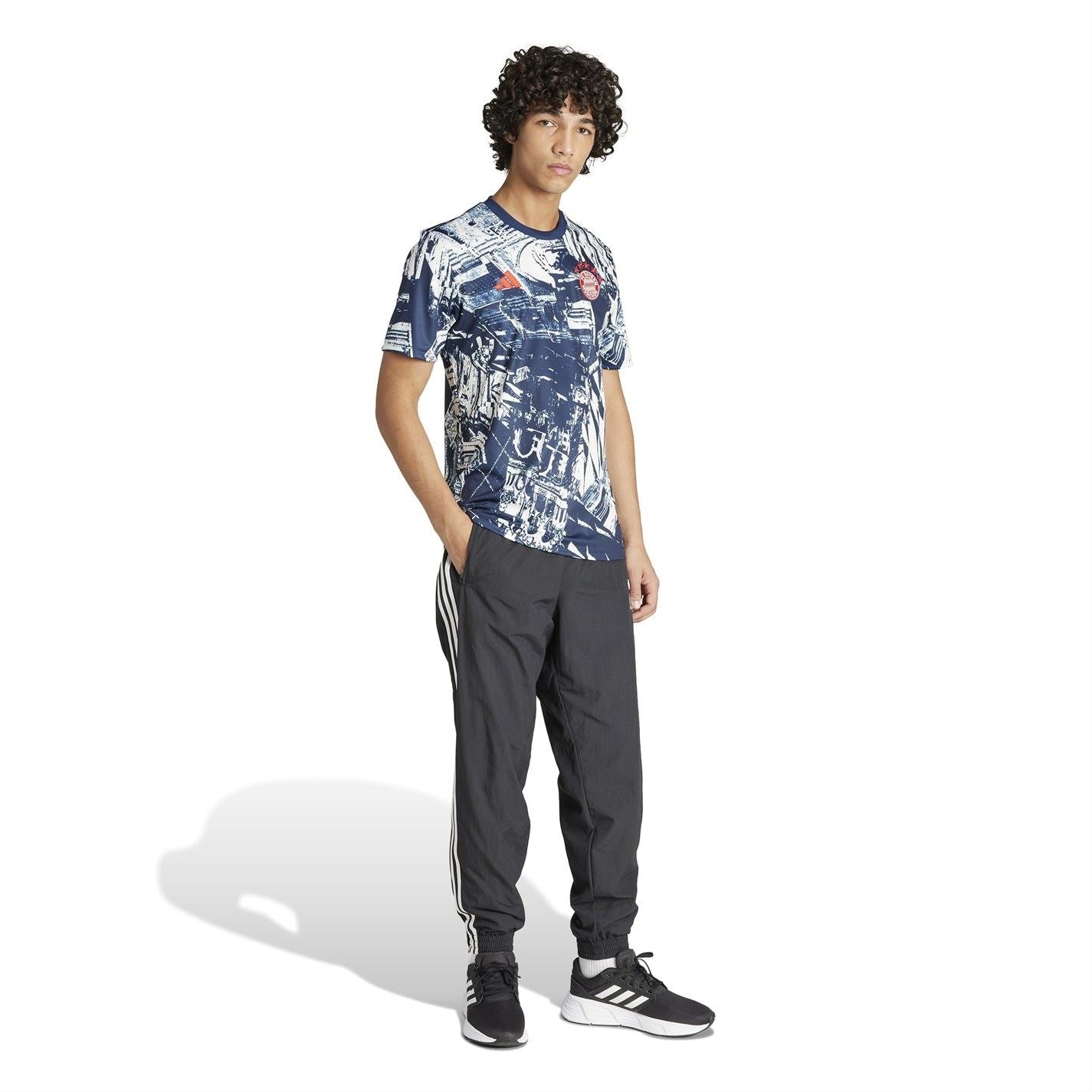 adidas Mens Bayern Munich Pre Match Shirt 2023 2024