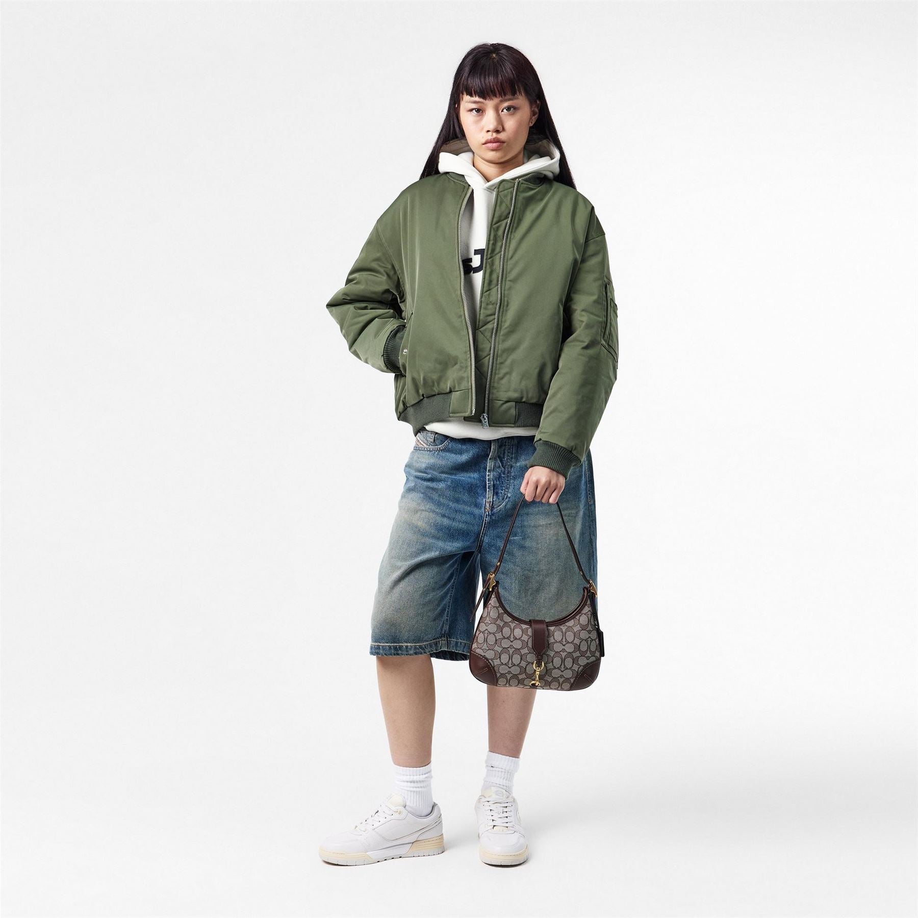 Coach Color Block Embossed Logo Lace-Up Trainers