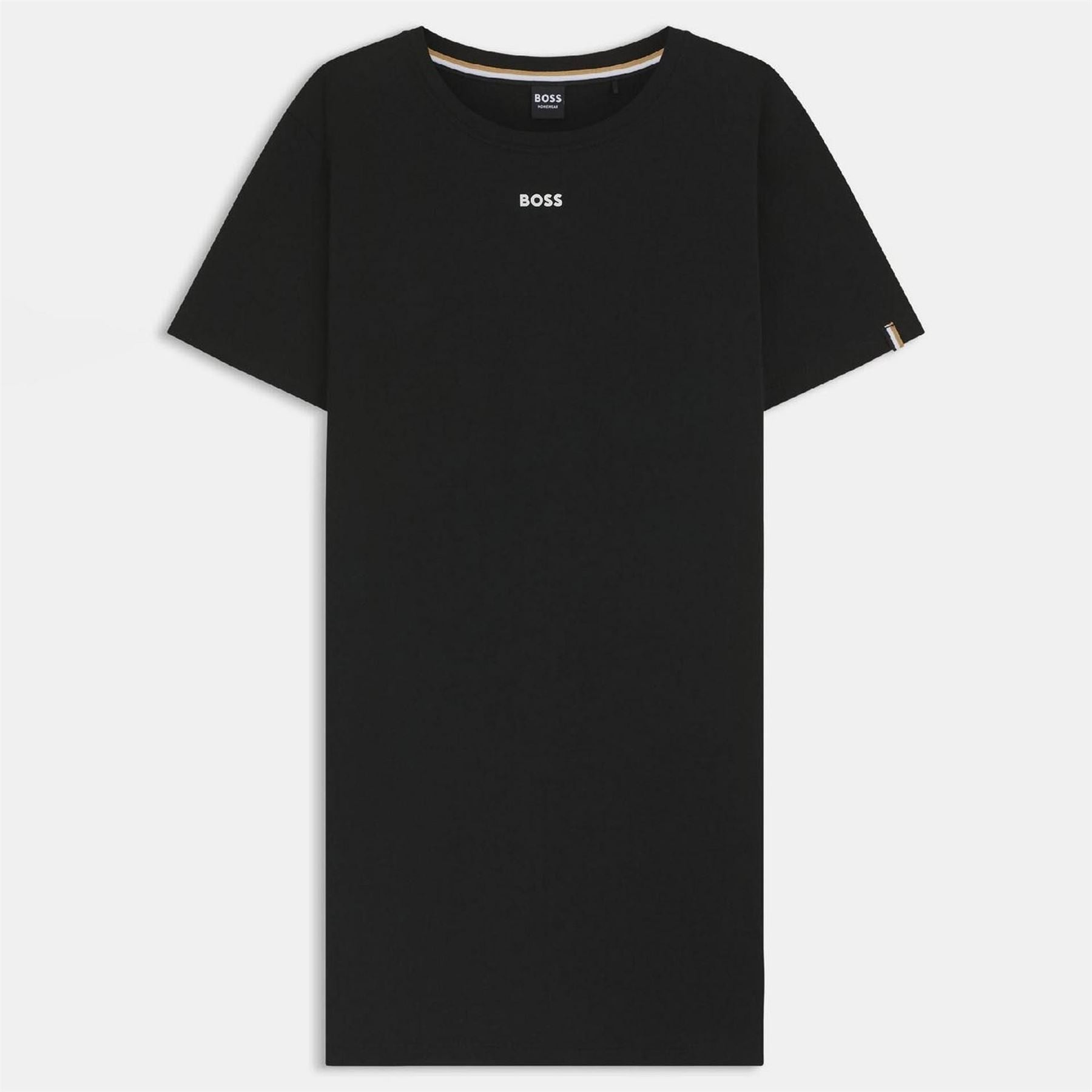 Boss Cotton Nightdress With Logo Details
