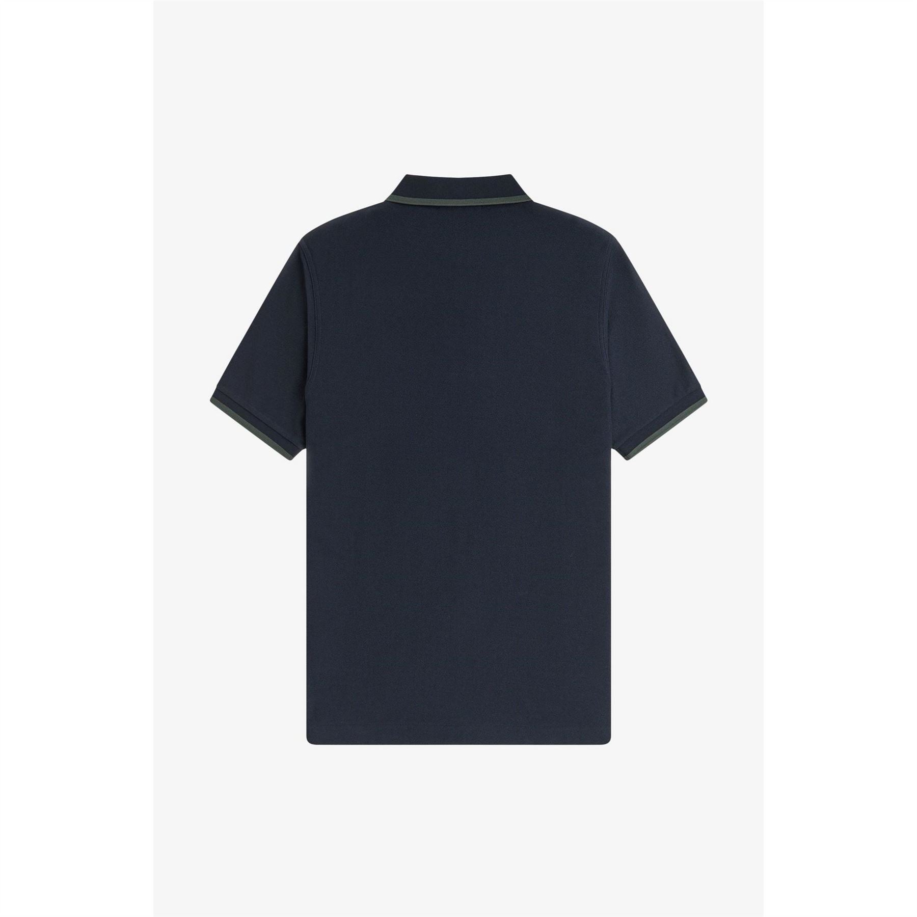 Fred Perry Crepe Zipped Short Sleeve Polo Shirt