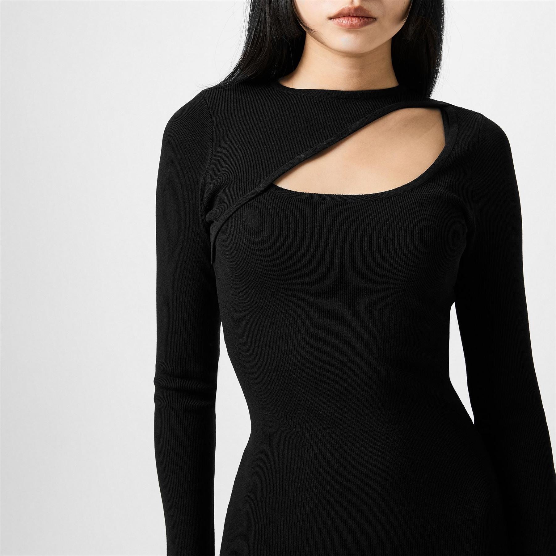 Jack Wills Slash Crew Neck Midi Bodycon Dress