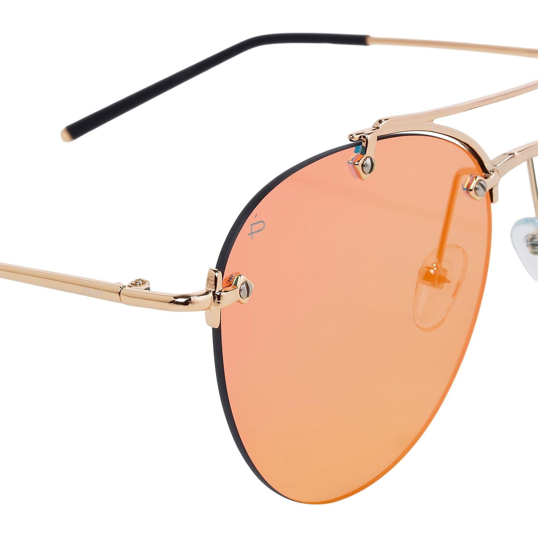 Prive Revaux R The Dutchess Rimless Double Bridge Aviator Sunglasses