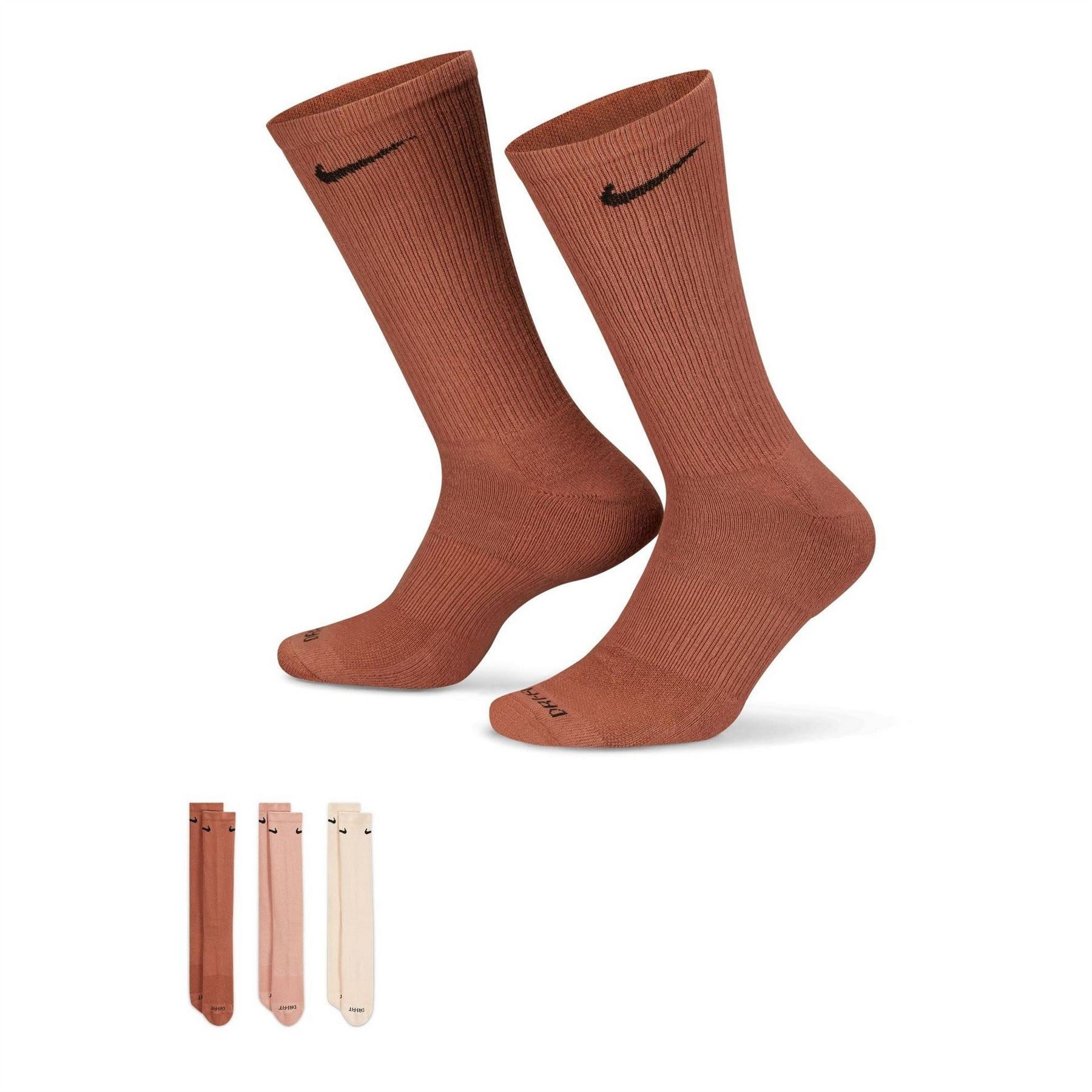 Nike Mens 3 Pack Crew Socks
