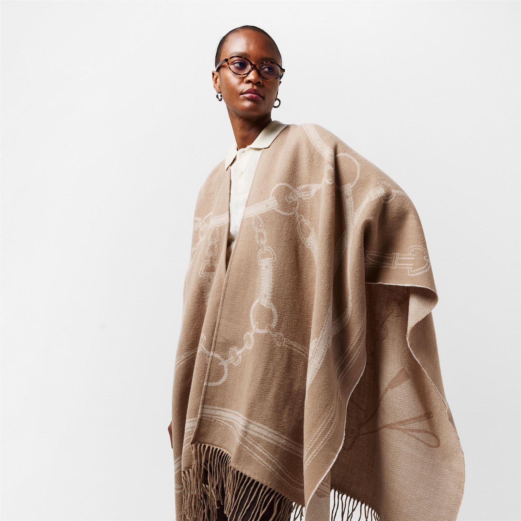 Lauren by Ralph Lauren Oversize Fit Cape Sleeve Top