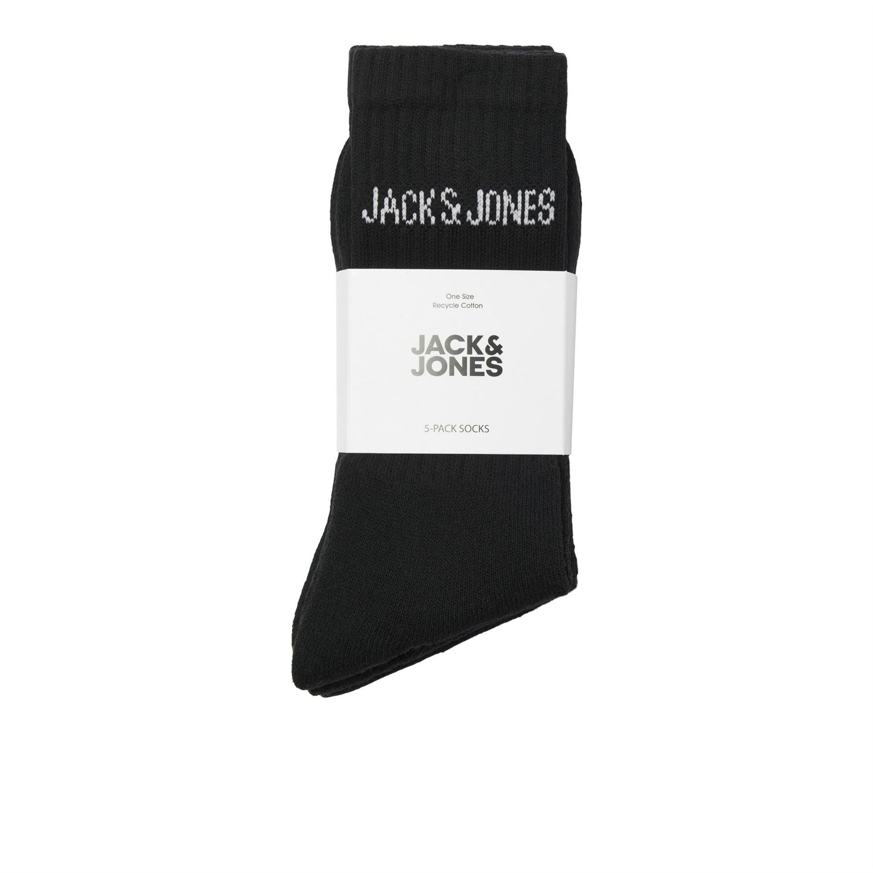 Jack and Jones Regen Mens 5 Pack Crew Socks