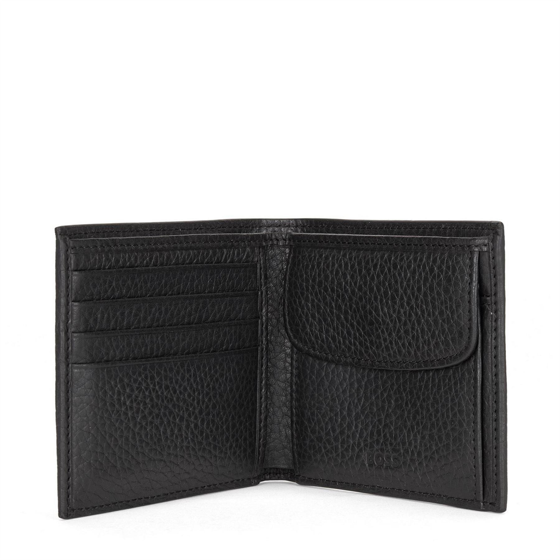 Boss Crosstown Textured Leather Wallet