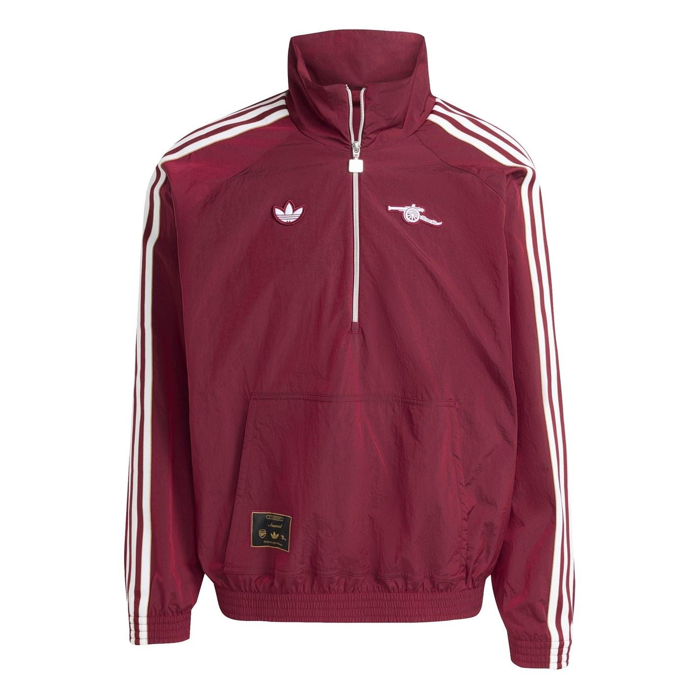 adidas Mens Arsenal Icons Half Zip Tracksuit Top