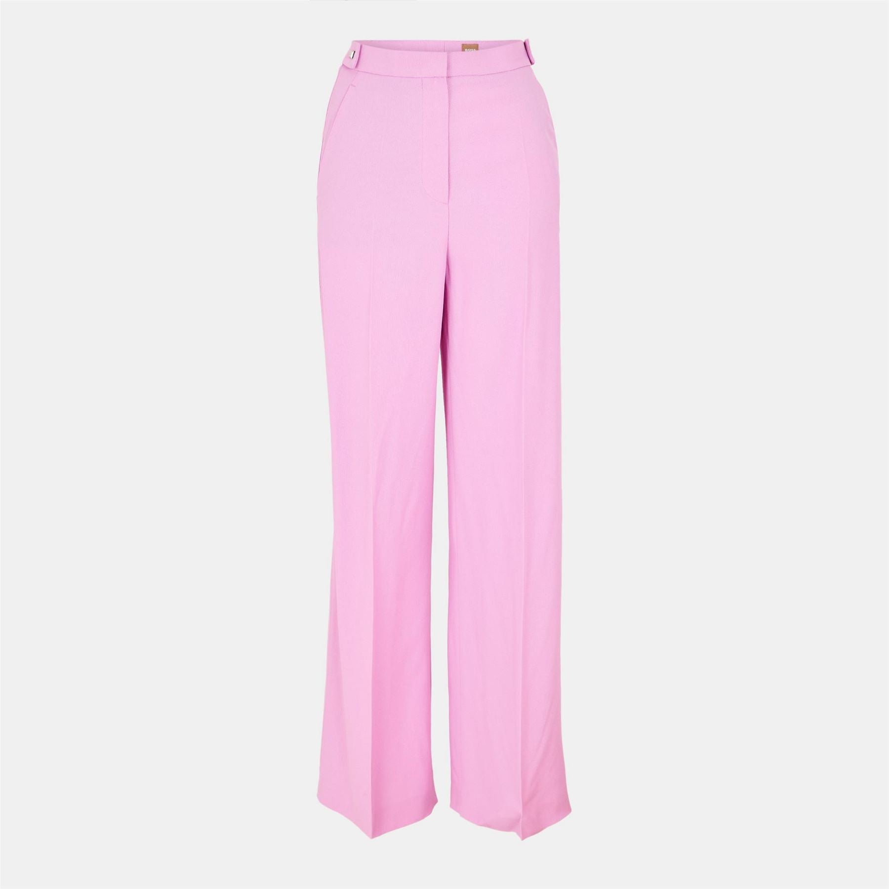 Boss Tacilana Solid Patterned Wide Leg Trousers