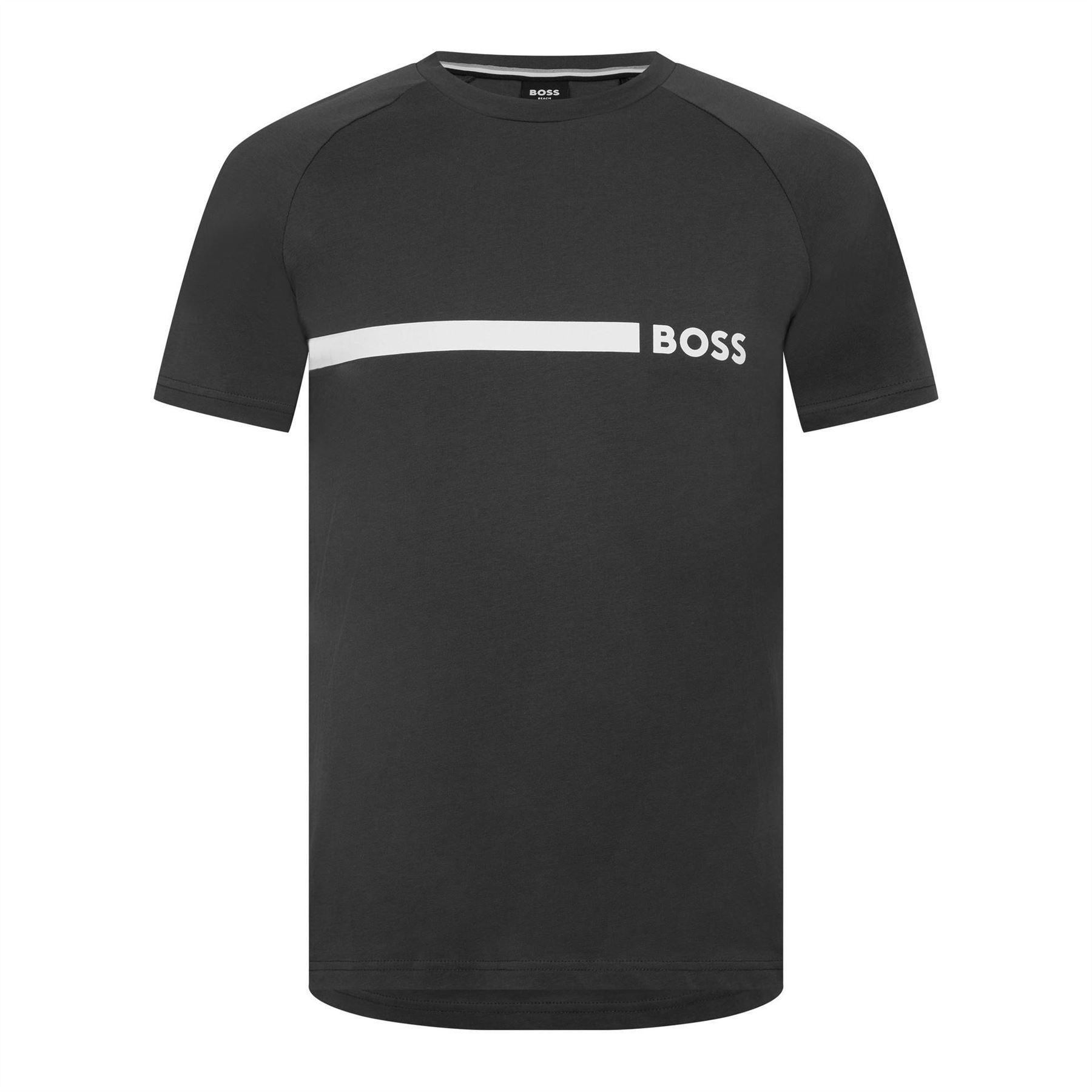 Boss Logo Cotton Short Sleeve Crew Neck Slim Fit T Shirt