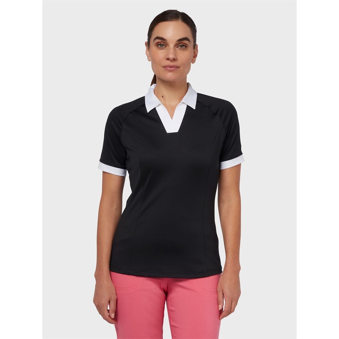 Callaway Collared Neck Raglan Sleeve Polo Shirt