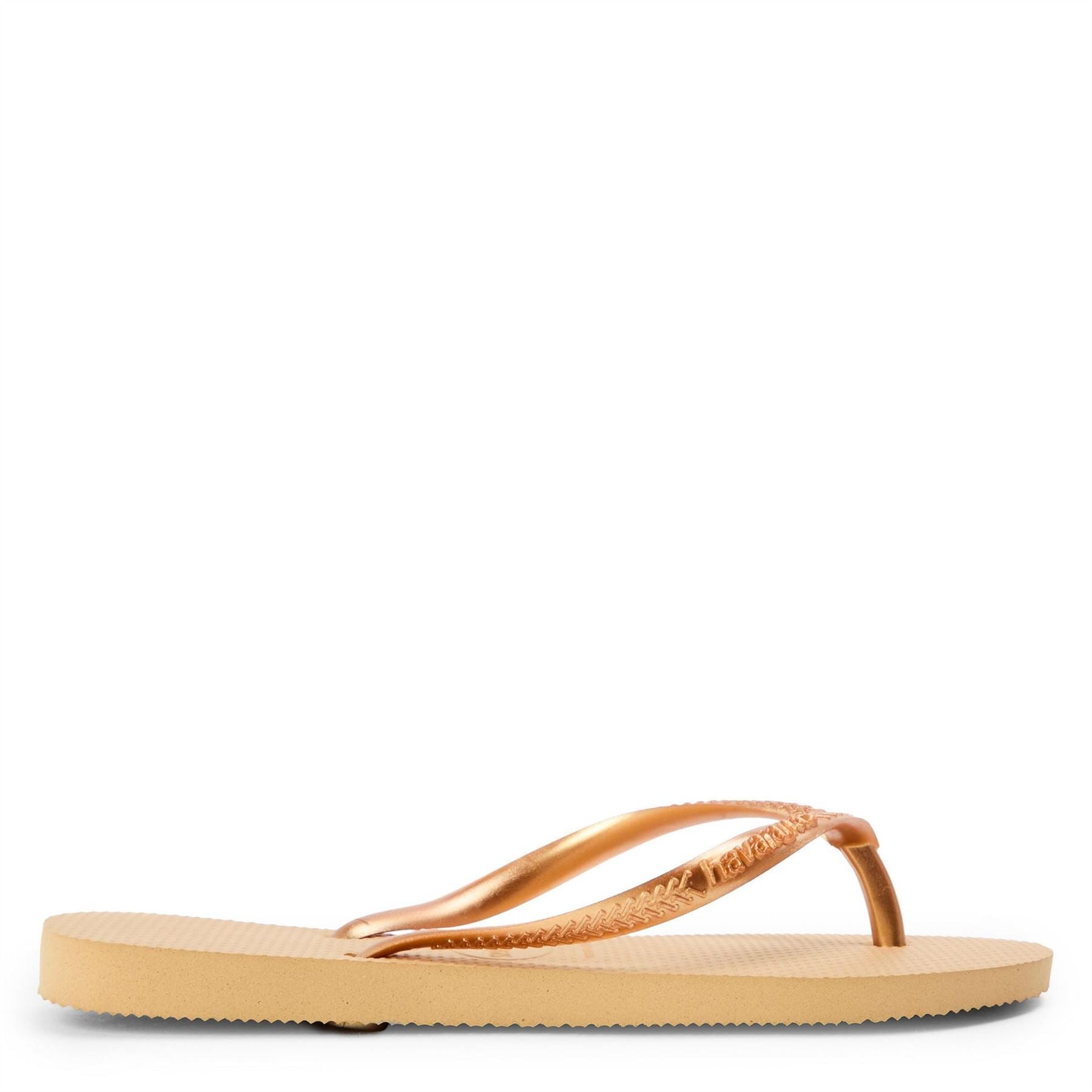 Havaianas Hav. Slim Bronze 33 34 Flip Flops Womens
