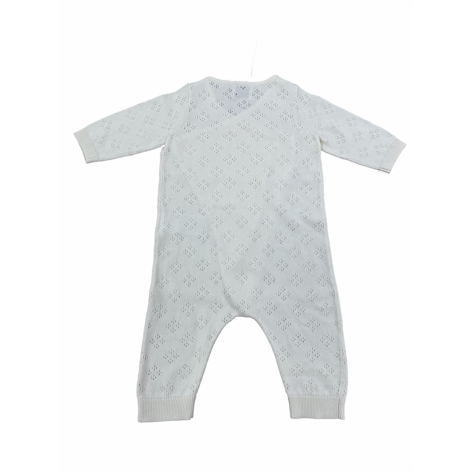 Jack Wills Cotton Long Sleeve Pointelle Sleep Suit