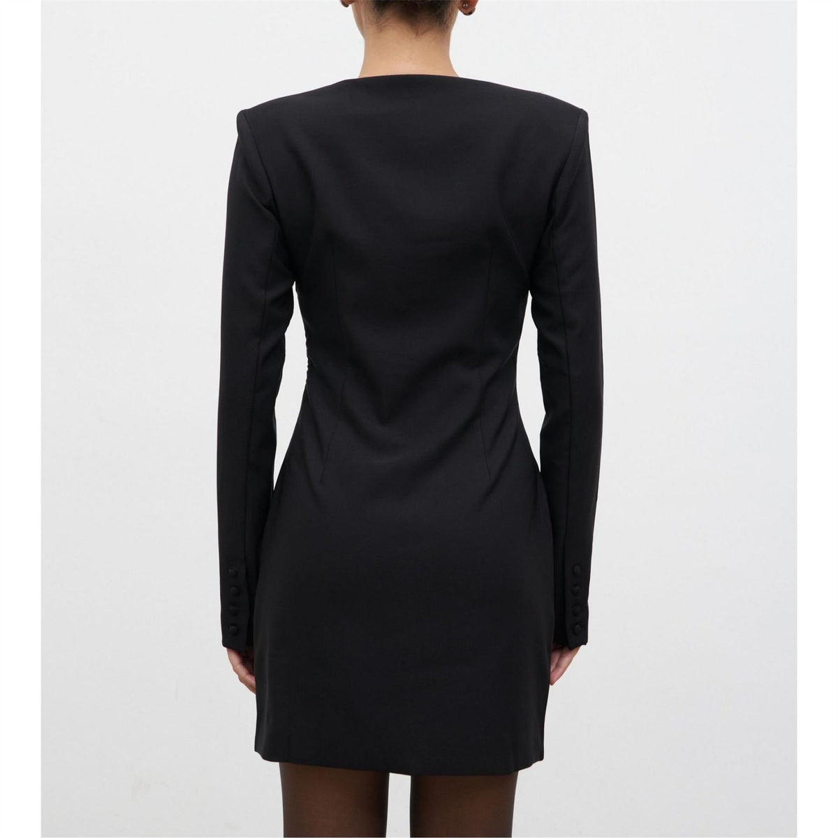 Pretty Lavish Lou Long Sleeve Embellished Trim Mini Dress