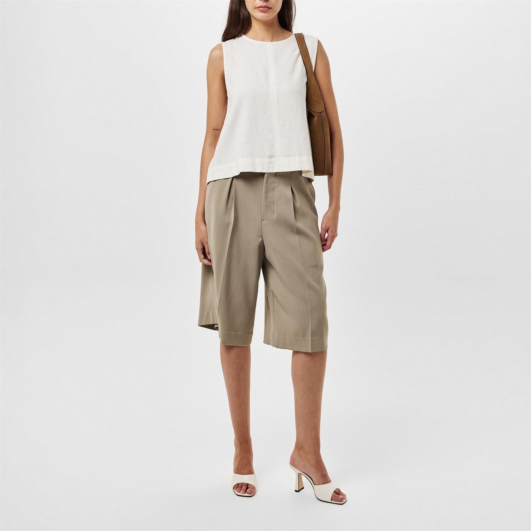 Nobodys Child Cropped Relaxed Fit Vest
