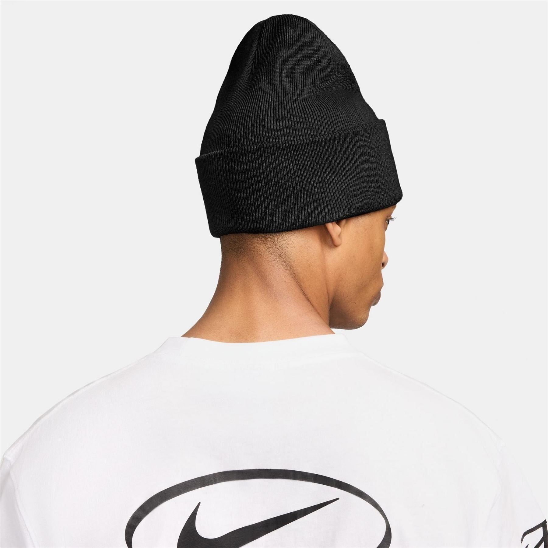 Nike Nsw Peak Wordmark Logo Adjustable Cuff Beanie