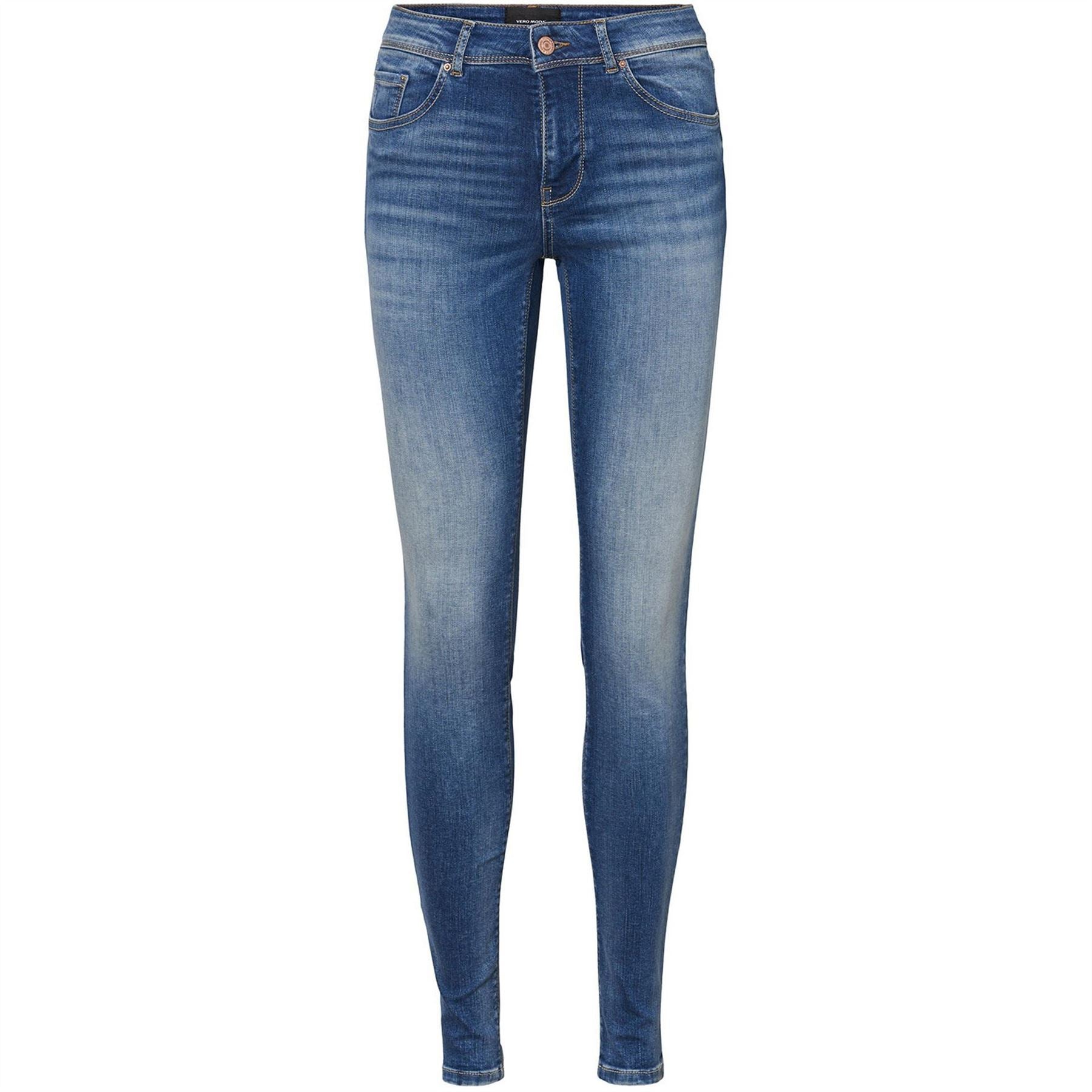 Vero Moda Petite Slim Fit Five Pocket Design Jeans