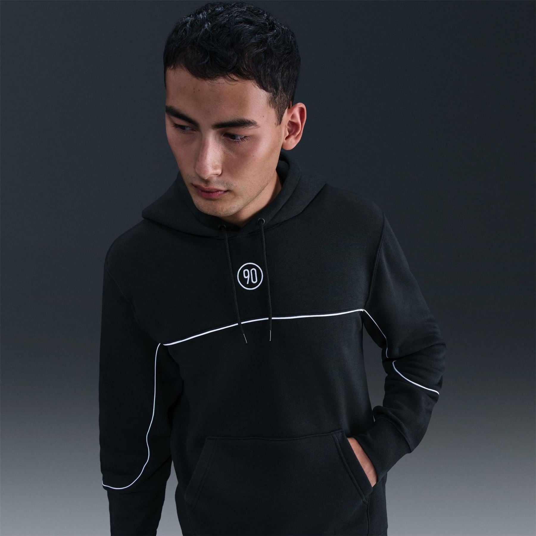 Nike T90 Hooded Neck Long Sleeve Sweatshirt