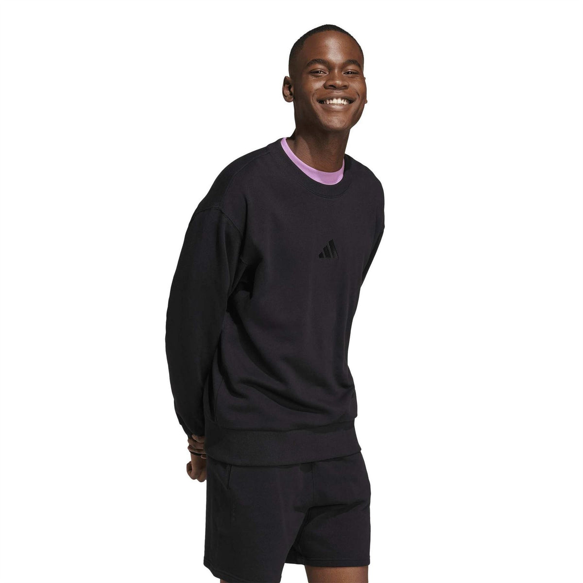 adidas Crew Neck Long Sleeve Regular Fit Sweatshirt
