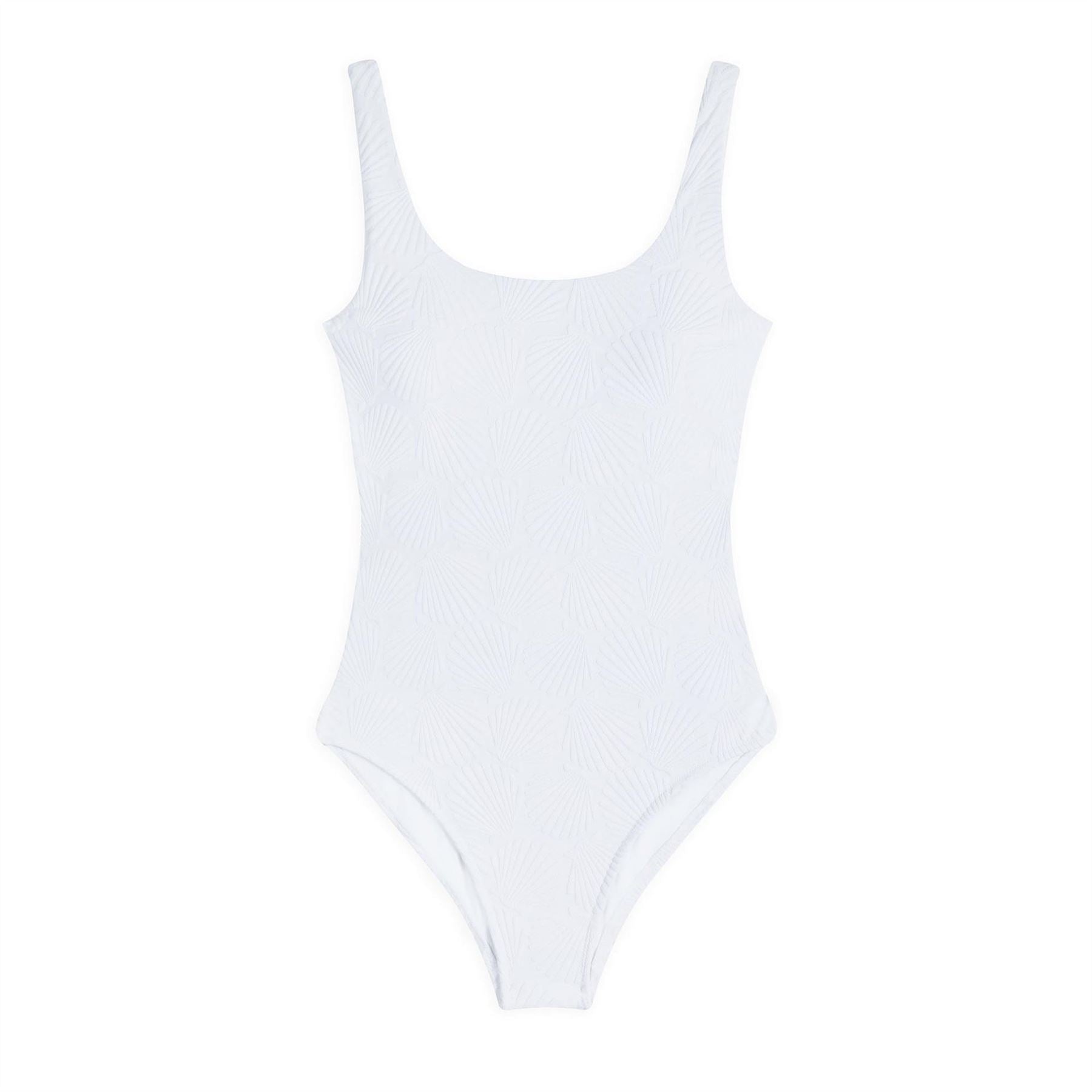 Chelsea Peers Sweetheart Tie Back Textured Swimsuit