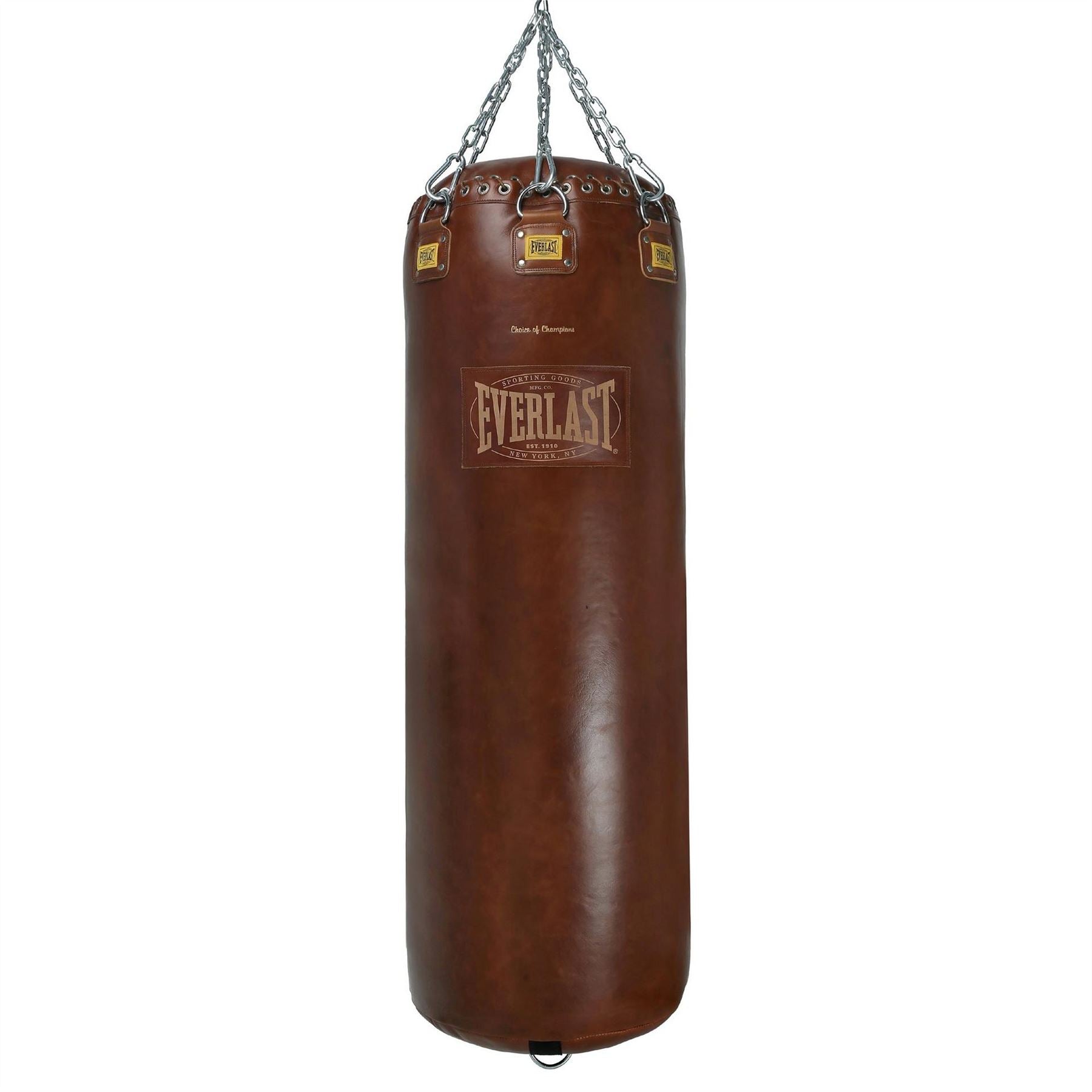 Everlast 1910 Lace Top Heavy Bag (75 Kg) – Vintage Brown (filled)