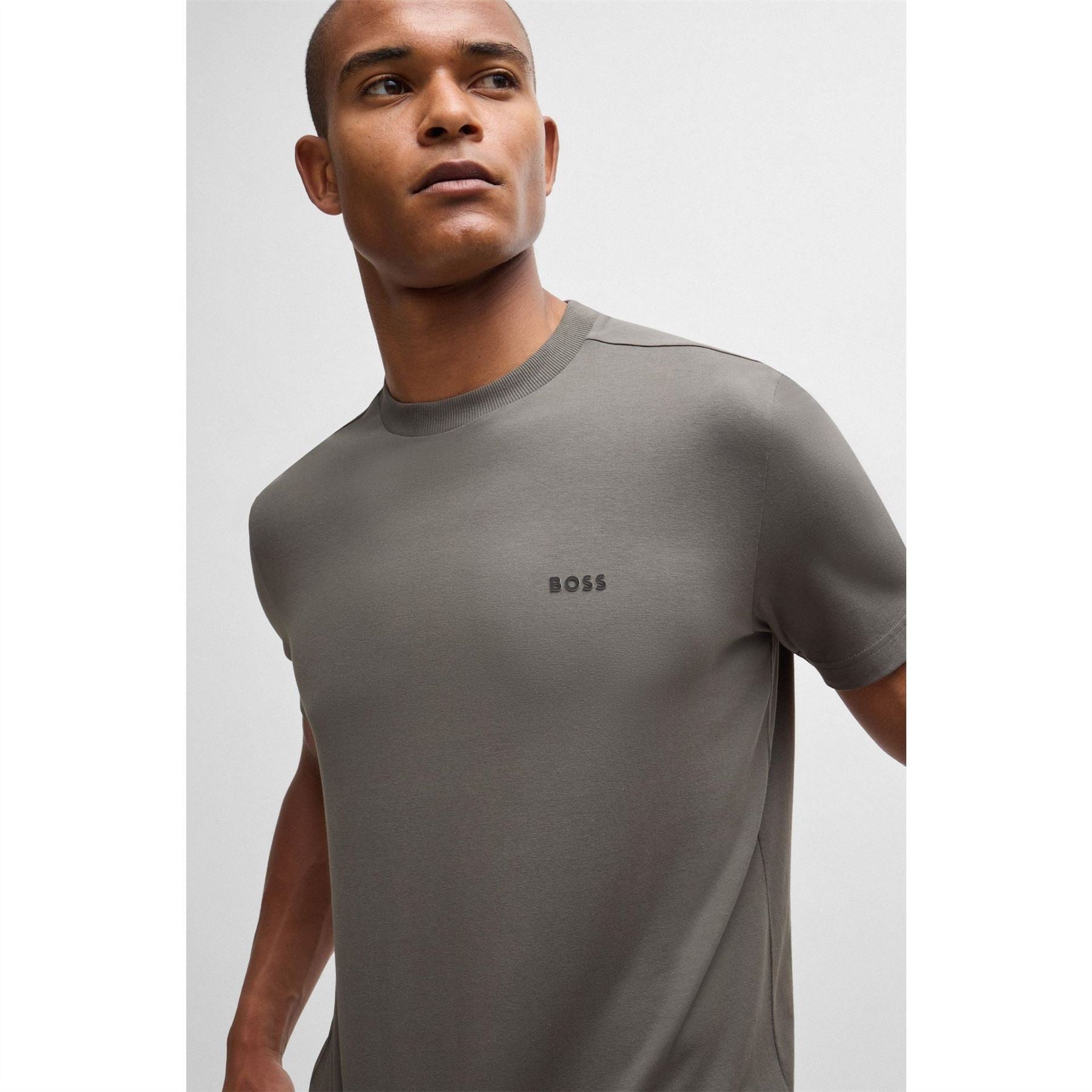 Boss BOSS GREEN T Shirt with Logo Design Stretch Cotton