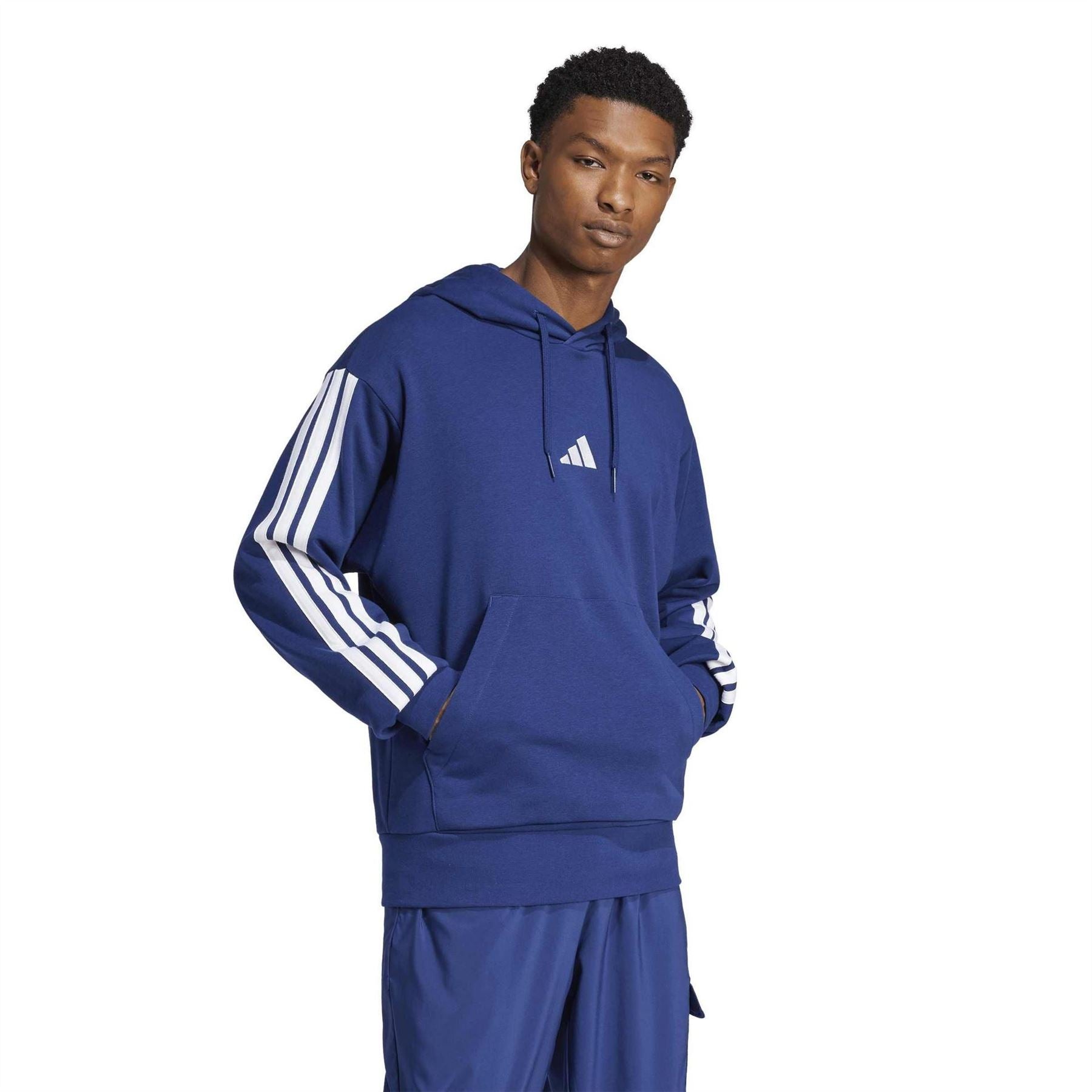 adidas Hooded Neck Long Sleeve Relaxed Fit Sweatshirt