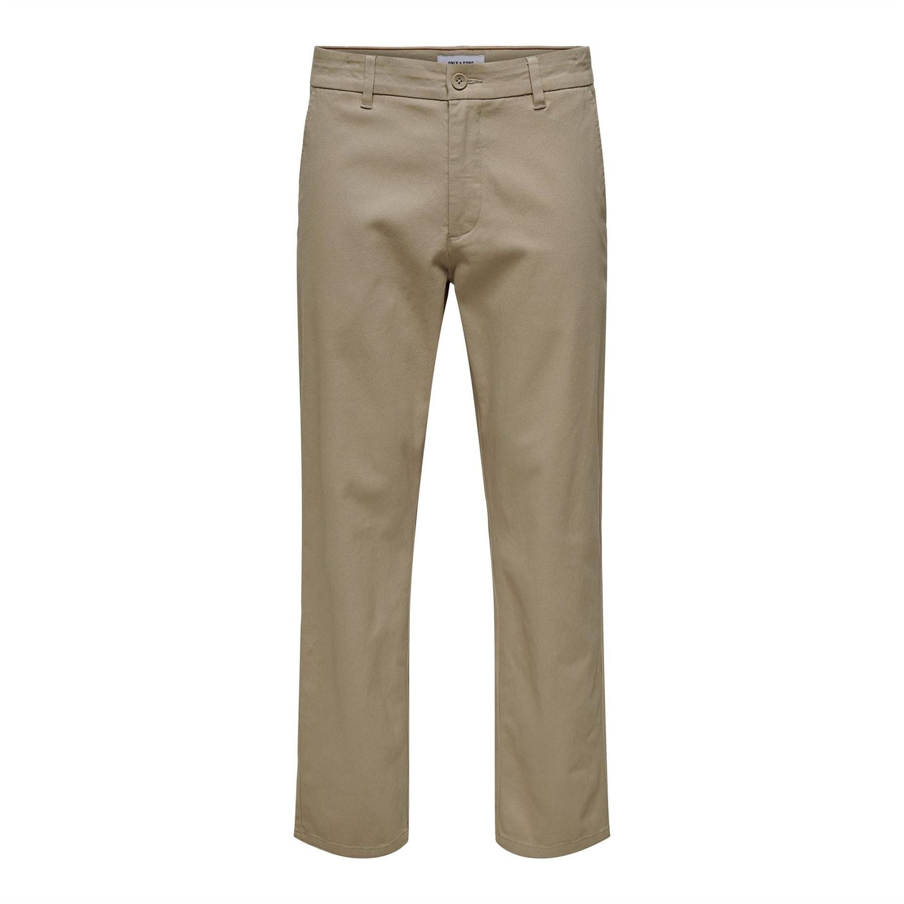 Only Solid Patterned Straight Leg Trousers