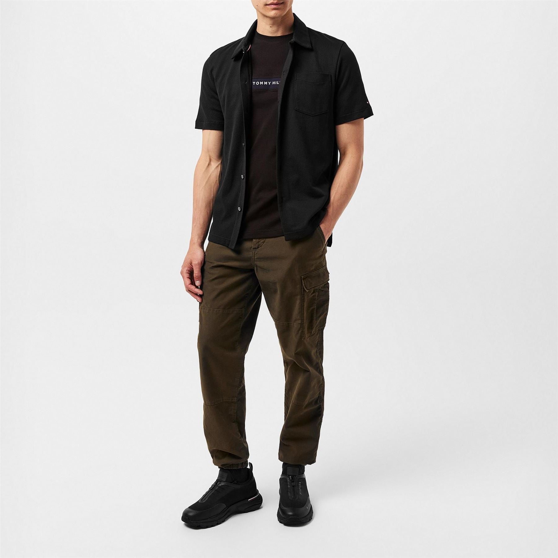 Tommy Hilfiger Waffle Regular Fit Short Sleeve Shirt