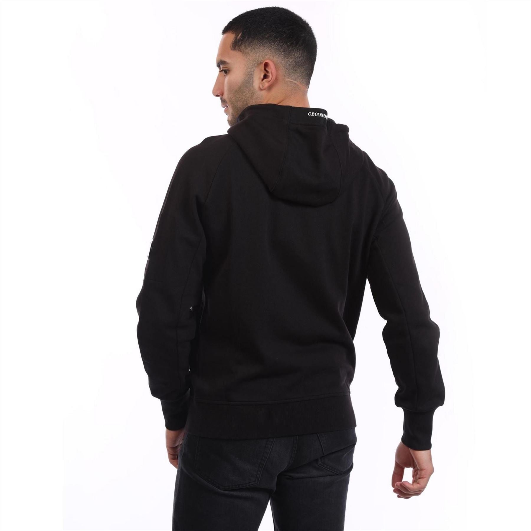 CP Company Raised Fleece Lens Zip Hoodie