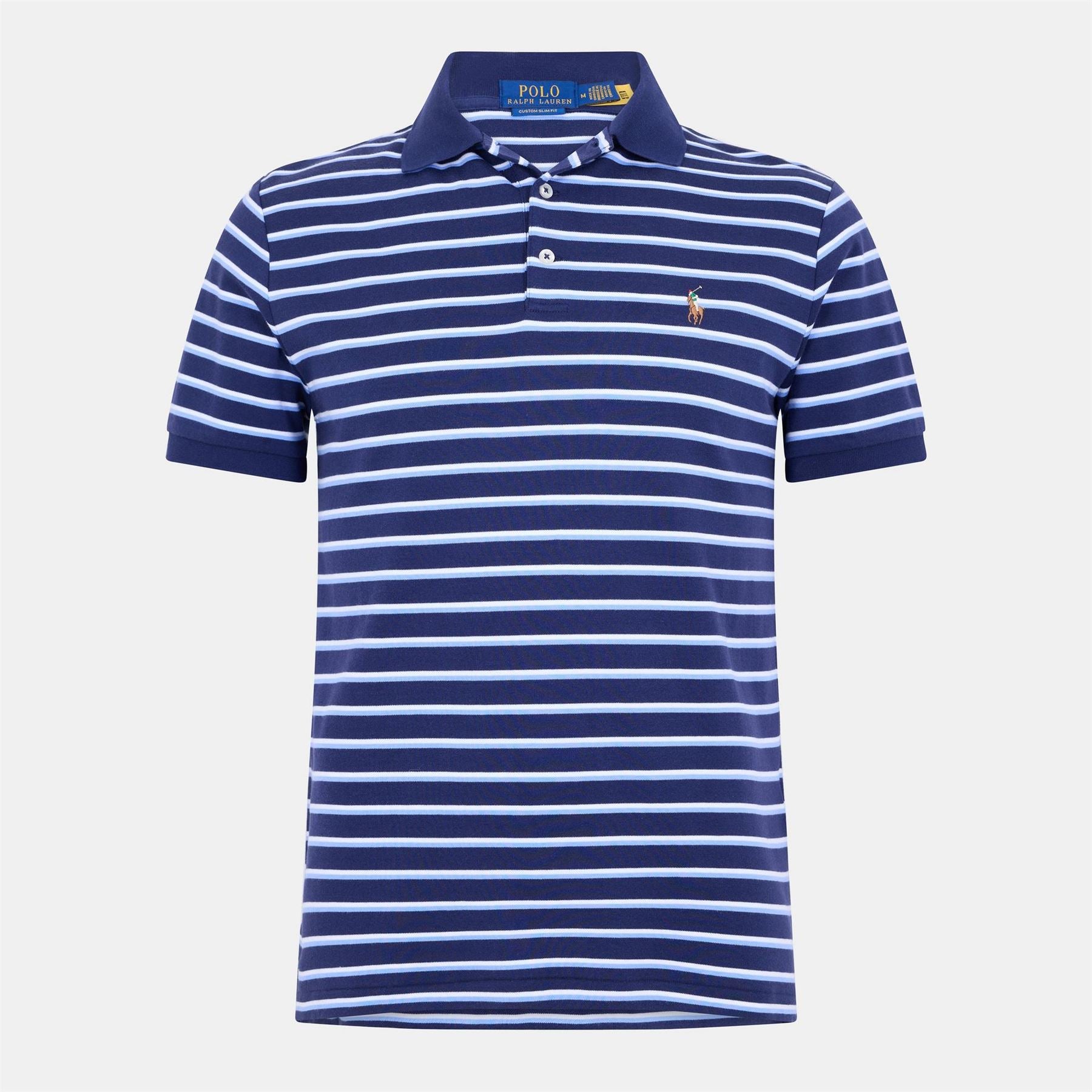 Polo Ralph Lauren Pima Cotton Stripe Tailored Fit Short Sleeve Shirt