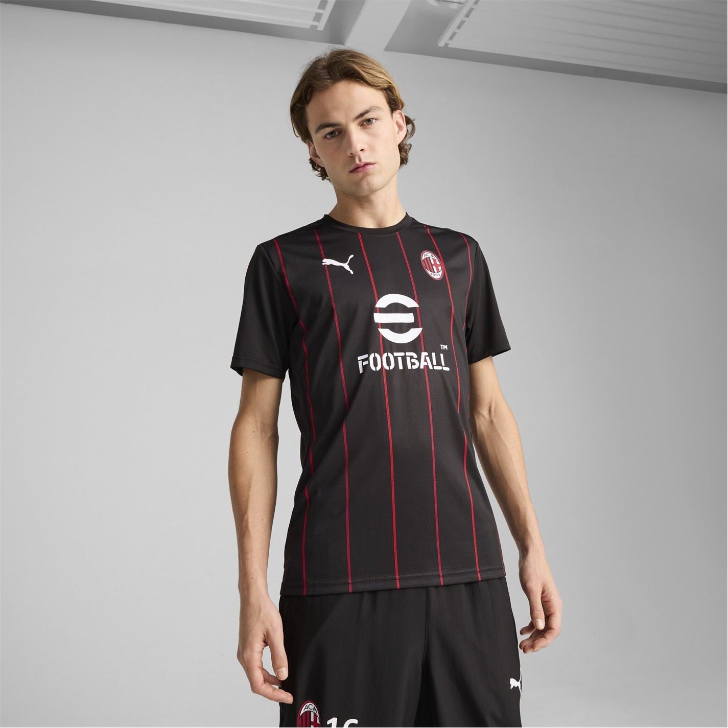 Puma Ac Milan Prematch Quarter Zip Top 2024 2025 Adults