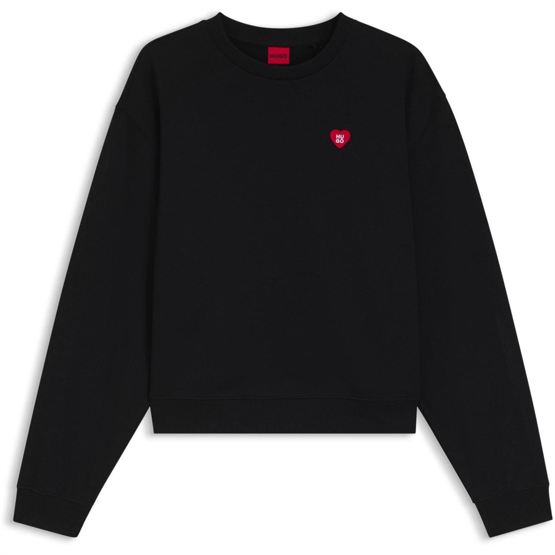 Hugo Logo Heart Crew Neck Jumper (deroxina)