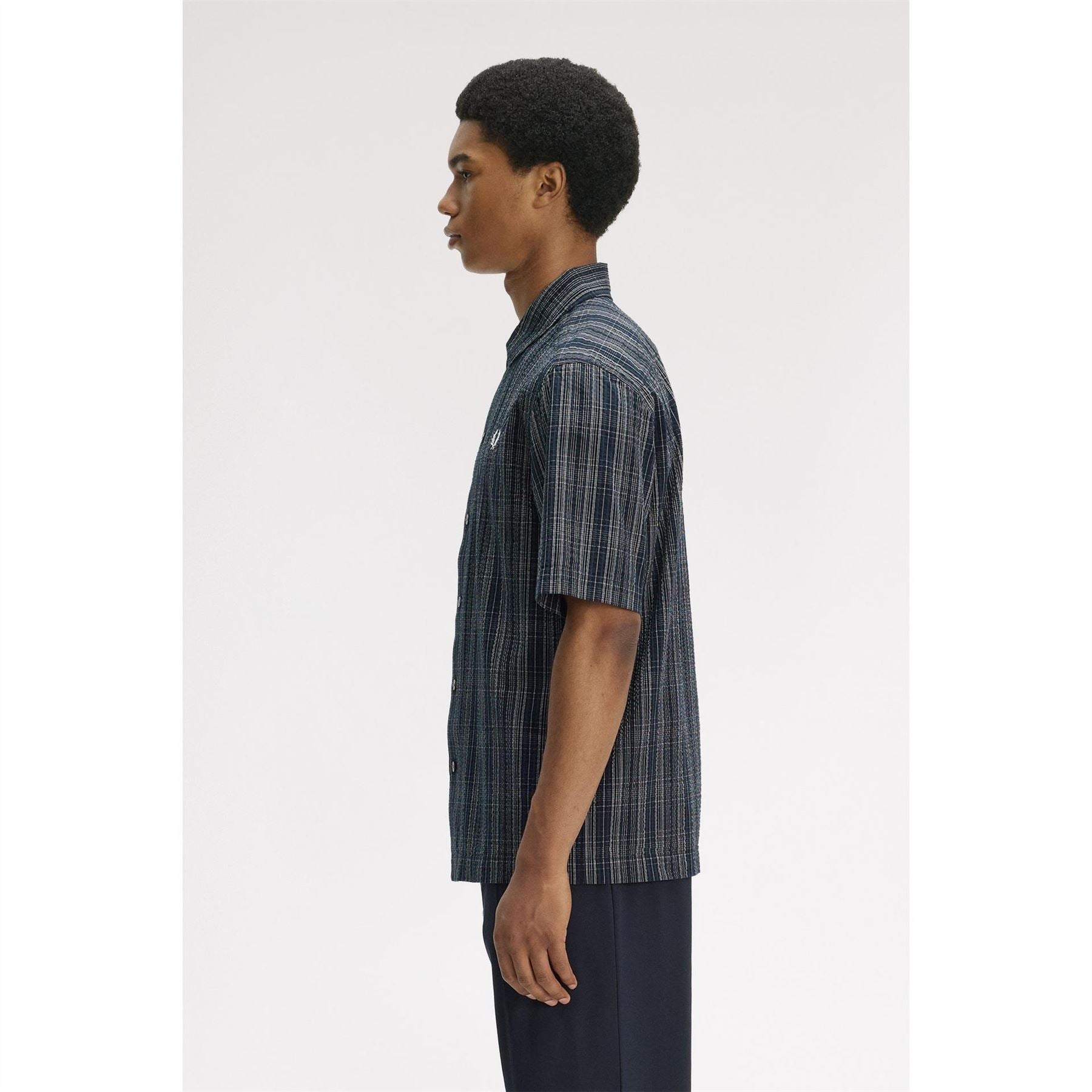 Fred Perry Patterned Short Sleeve Shirt