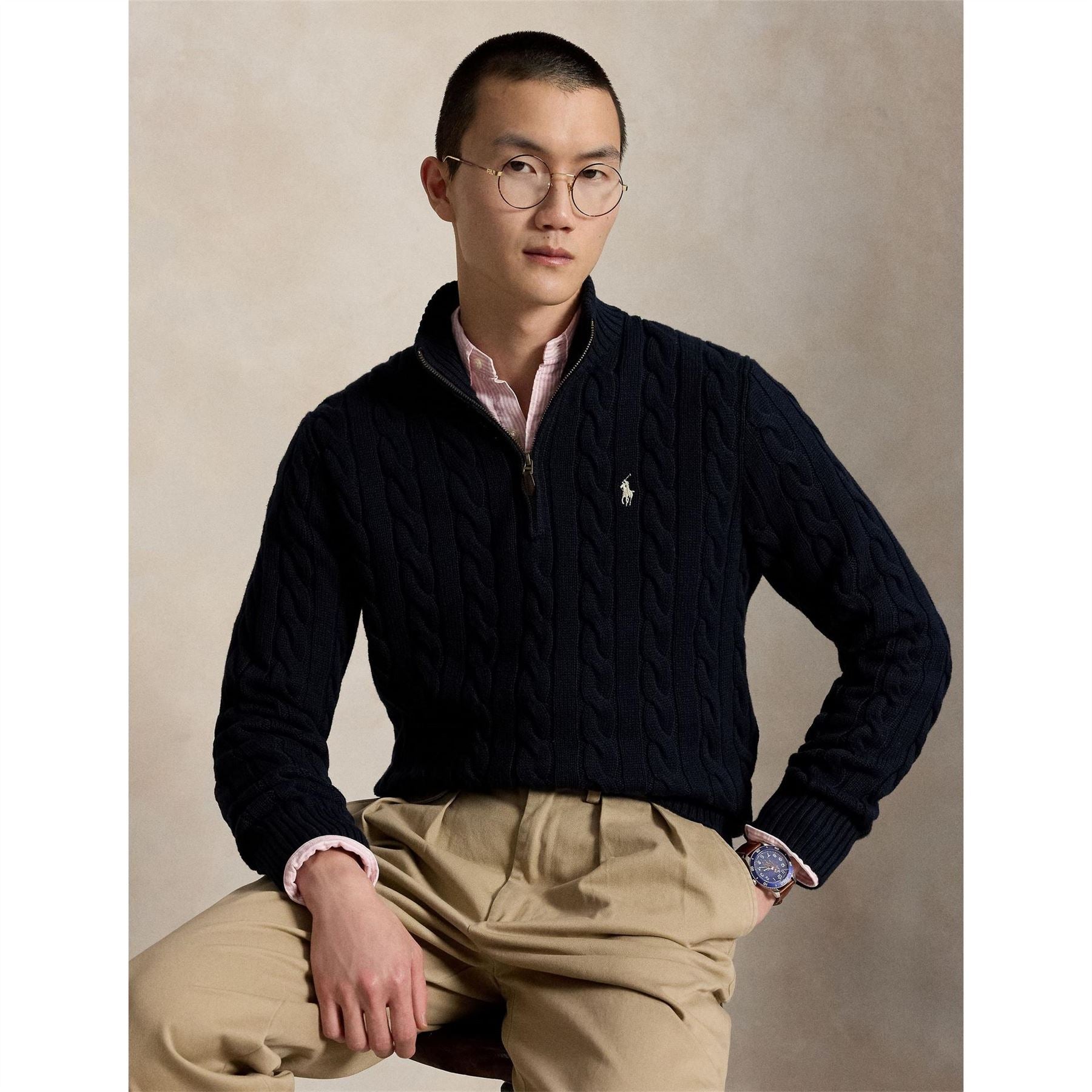 Polo Ralph Lauren Quarter Zip Knit Jumper