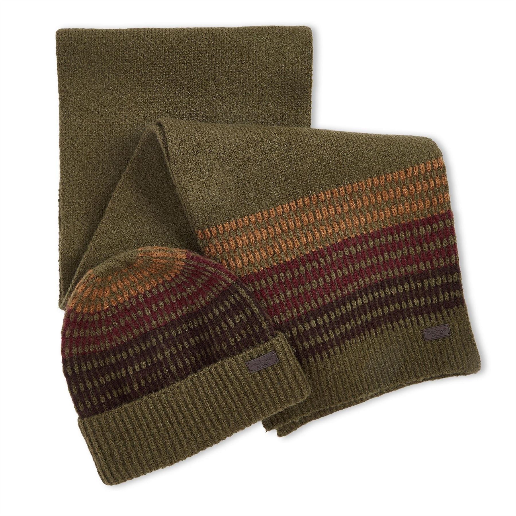 Barbour Beanie And Scarf Gift Set
