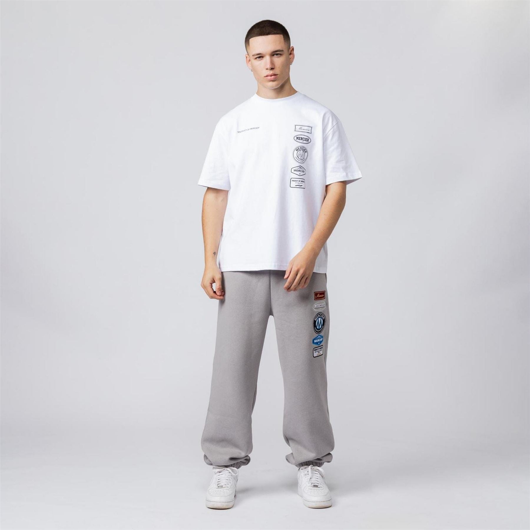 Mercier Badge Oversize Fit Crew Neck Short Sleeve T-Shirt