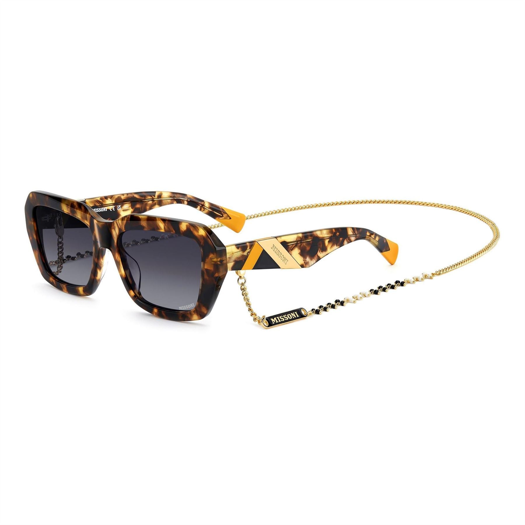 Missoni Rectangular Round Sunglasses