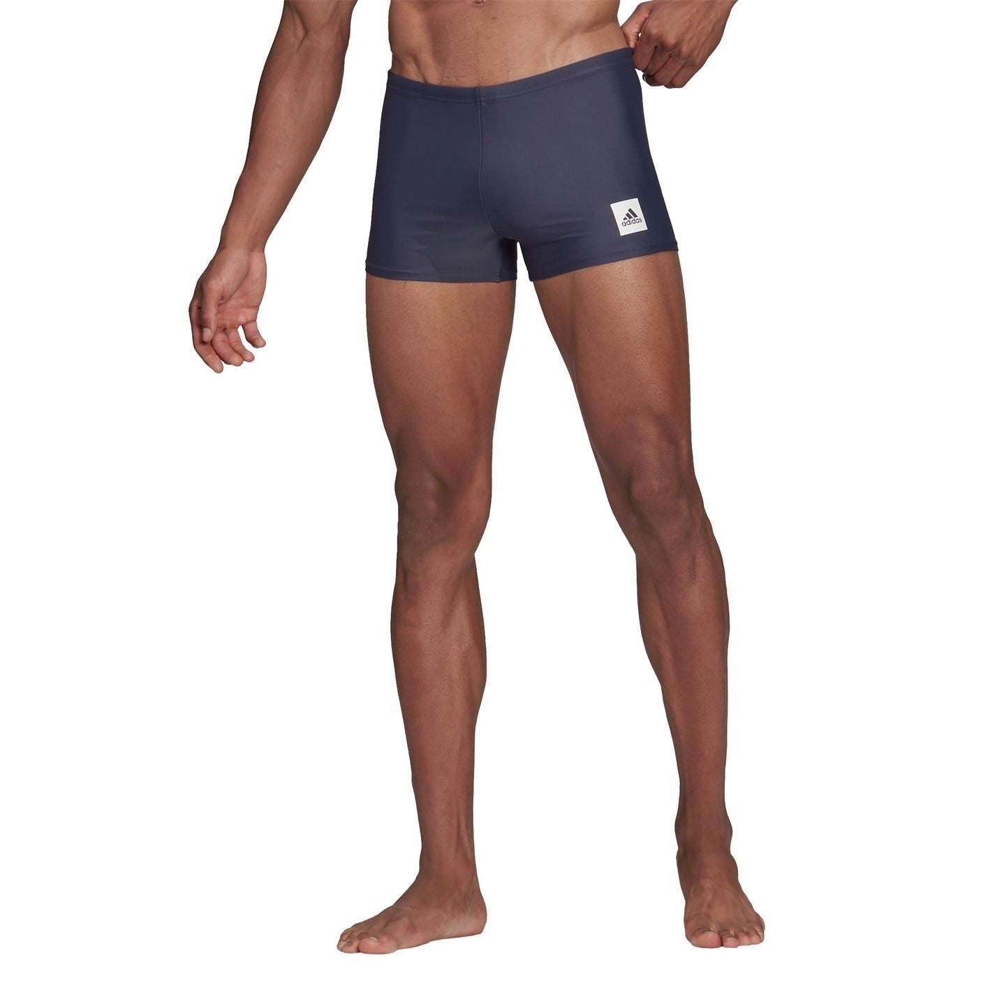 adidas Mens Solid Boxer Swim Shorts