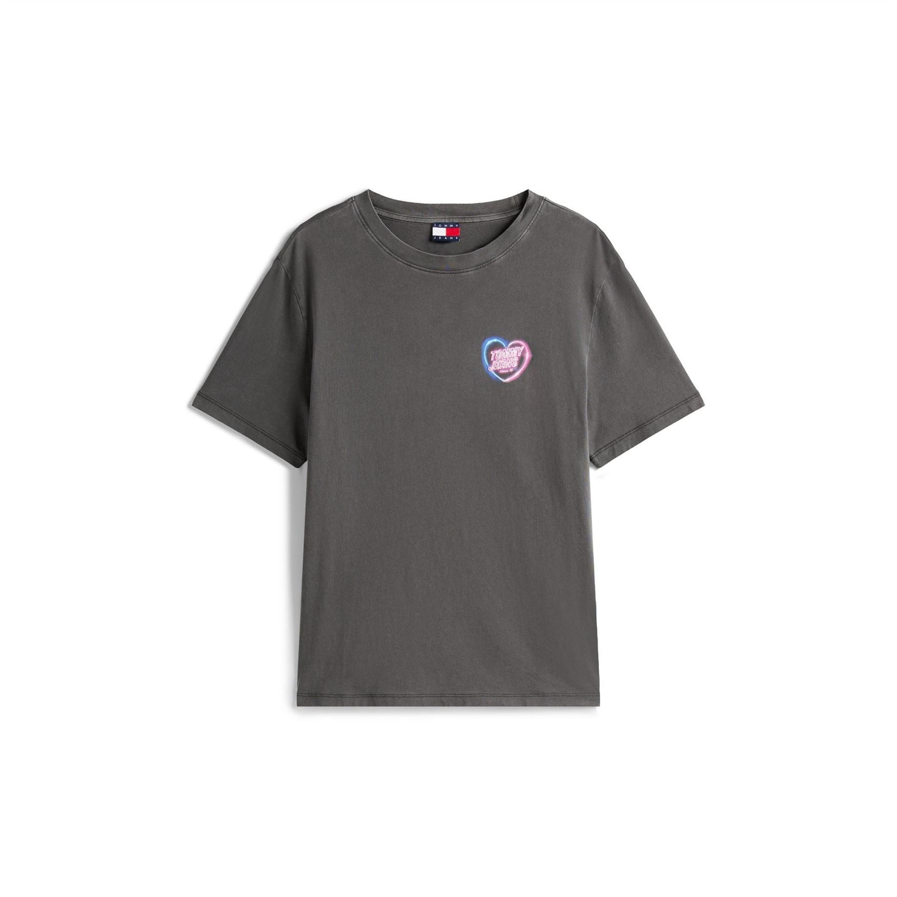 Tommy Jeans Neon Heart Regular Fit Short Sleeve T-Shirt