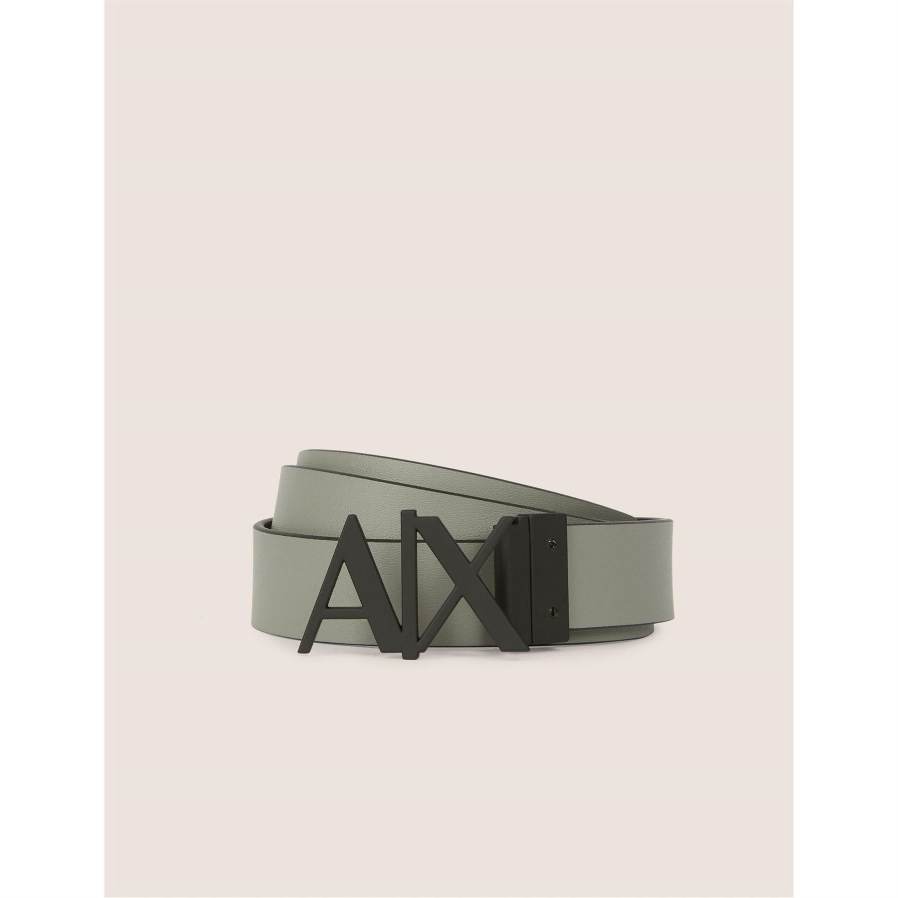 Armani Exchange Cut Out Large Logo Belt