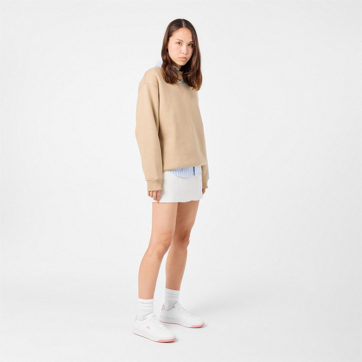 Lacoste Court Pro Crocodile Print Low Top Sneakers
