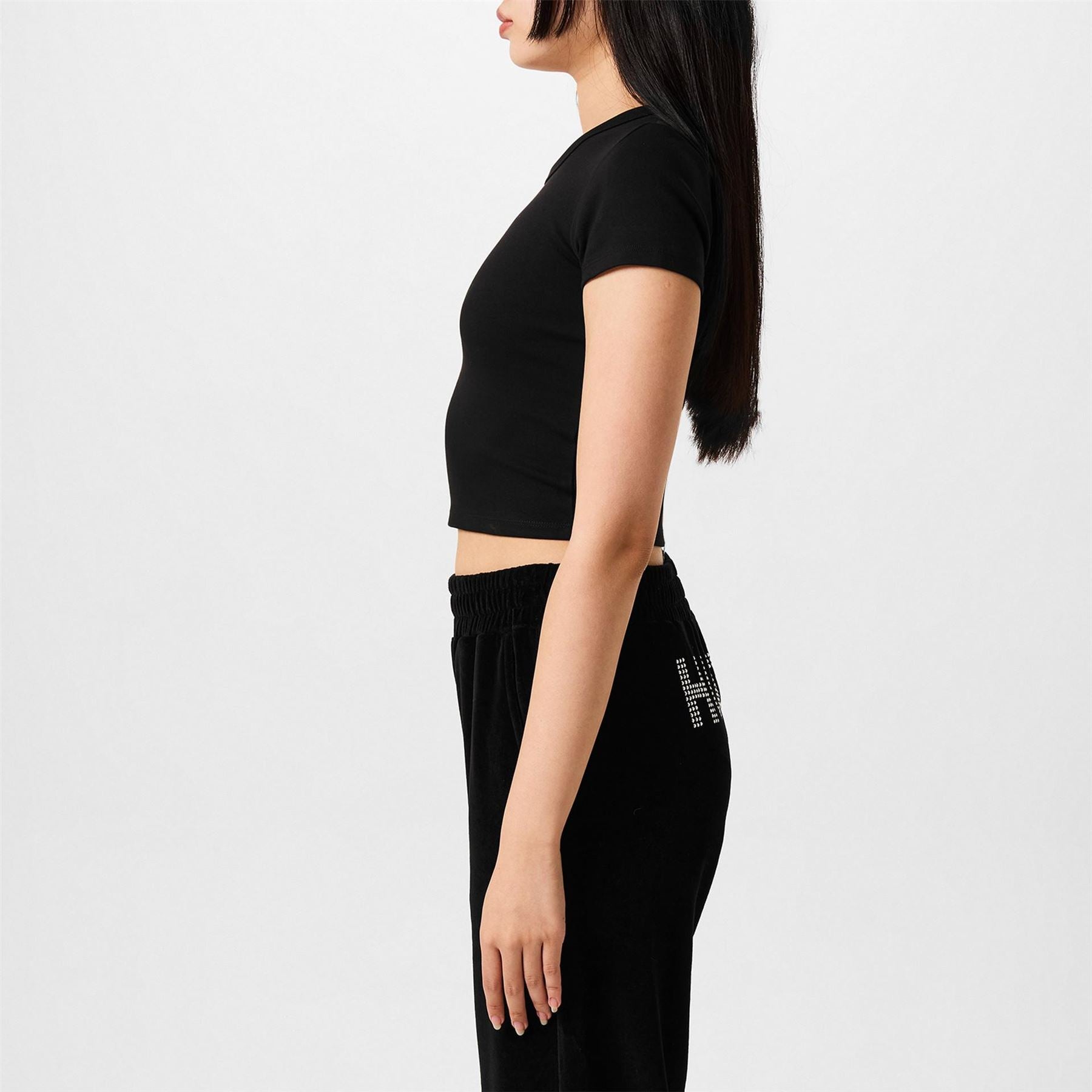 Hugo Cropped Crew Neck Relaxed Fit T-Shirt