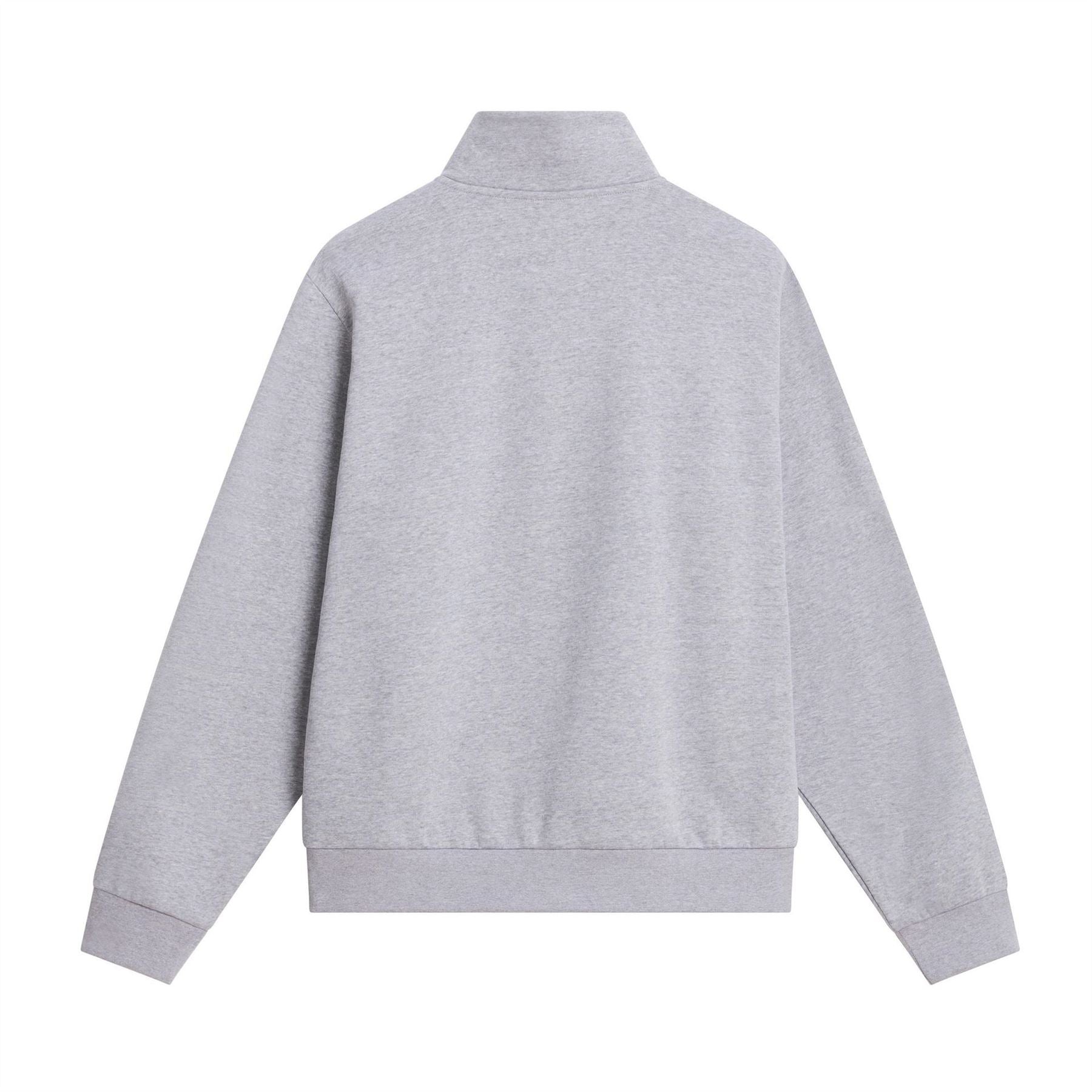 The North Face Relaxed Fit Zip Neck High Collar Long Sleeve Sweatshirt