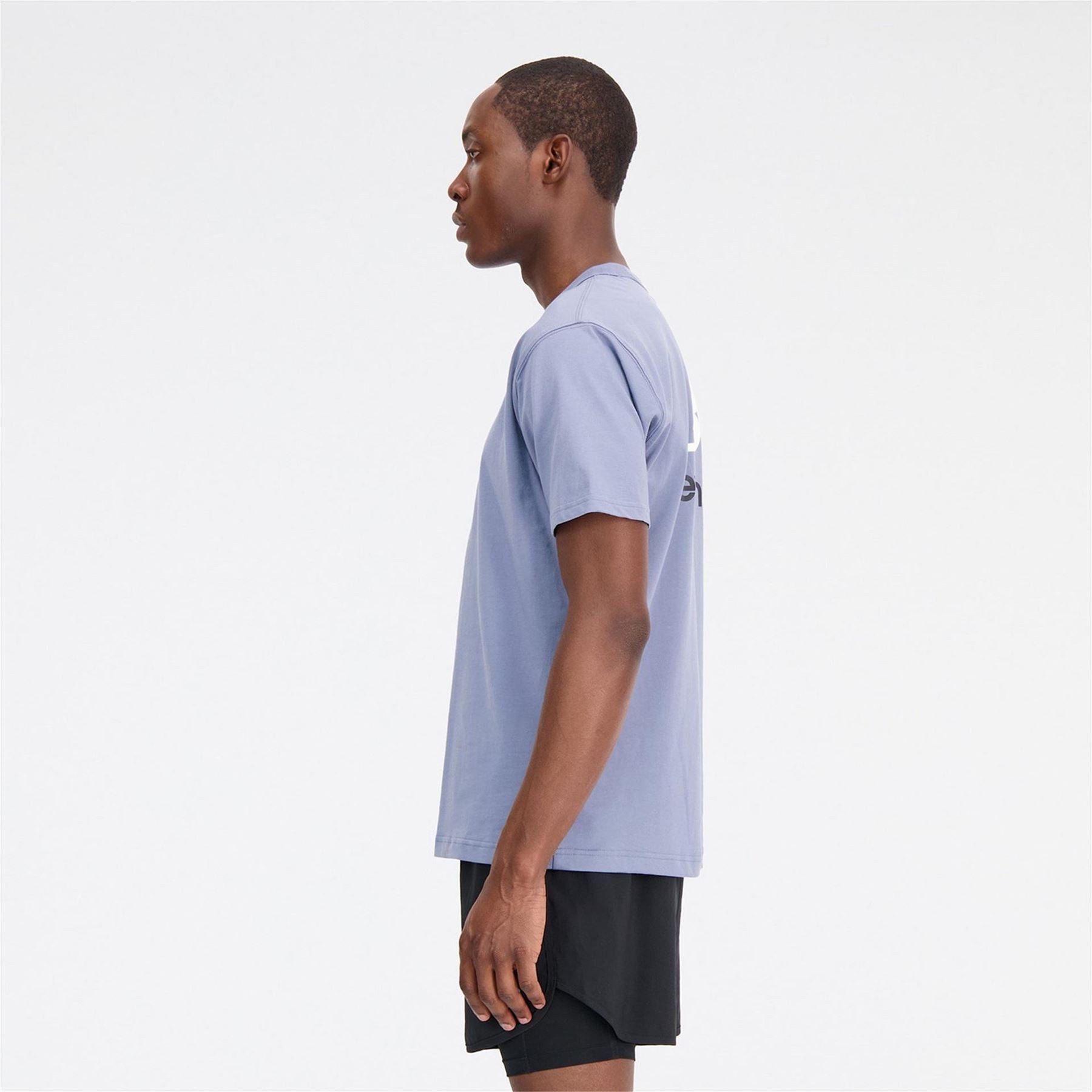 New Balance Logo Cotton Short Sleeve Crew Neck T-Shirt