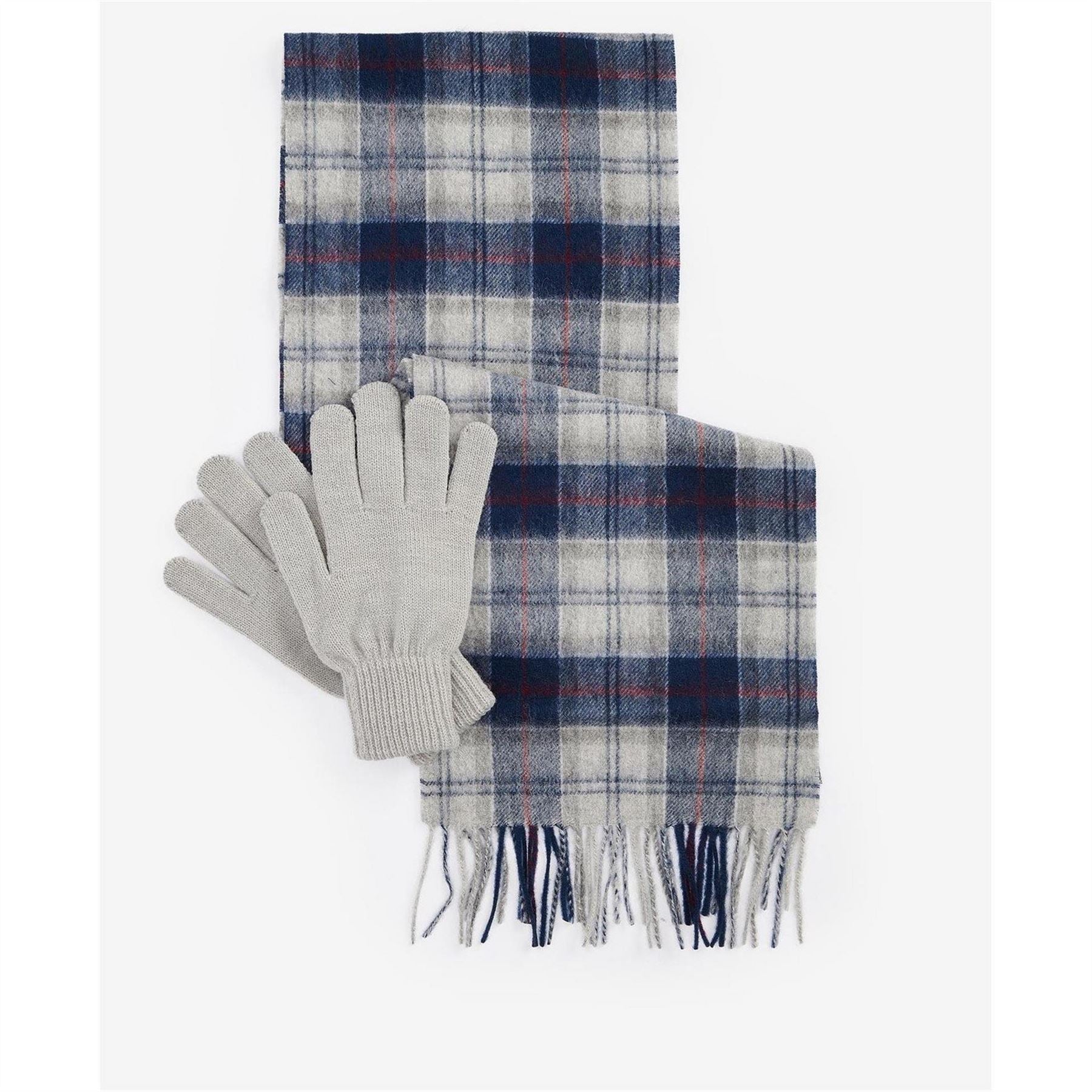 Barbour Scarf  And  Glove Gift Set