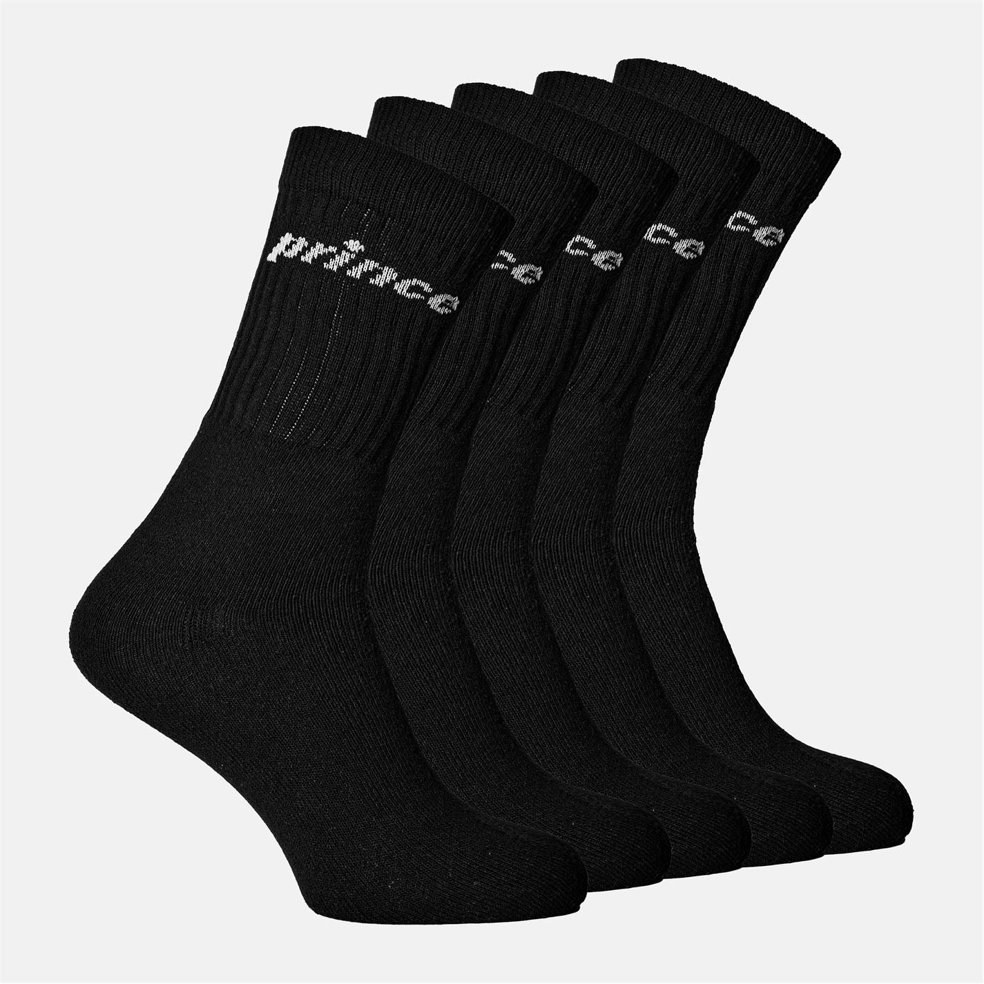 Prince 5 Pack Tennis Lettering Crew Socks