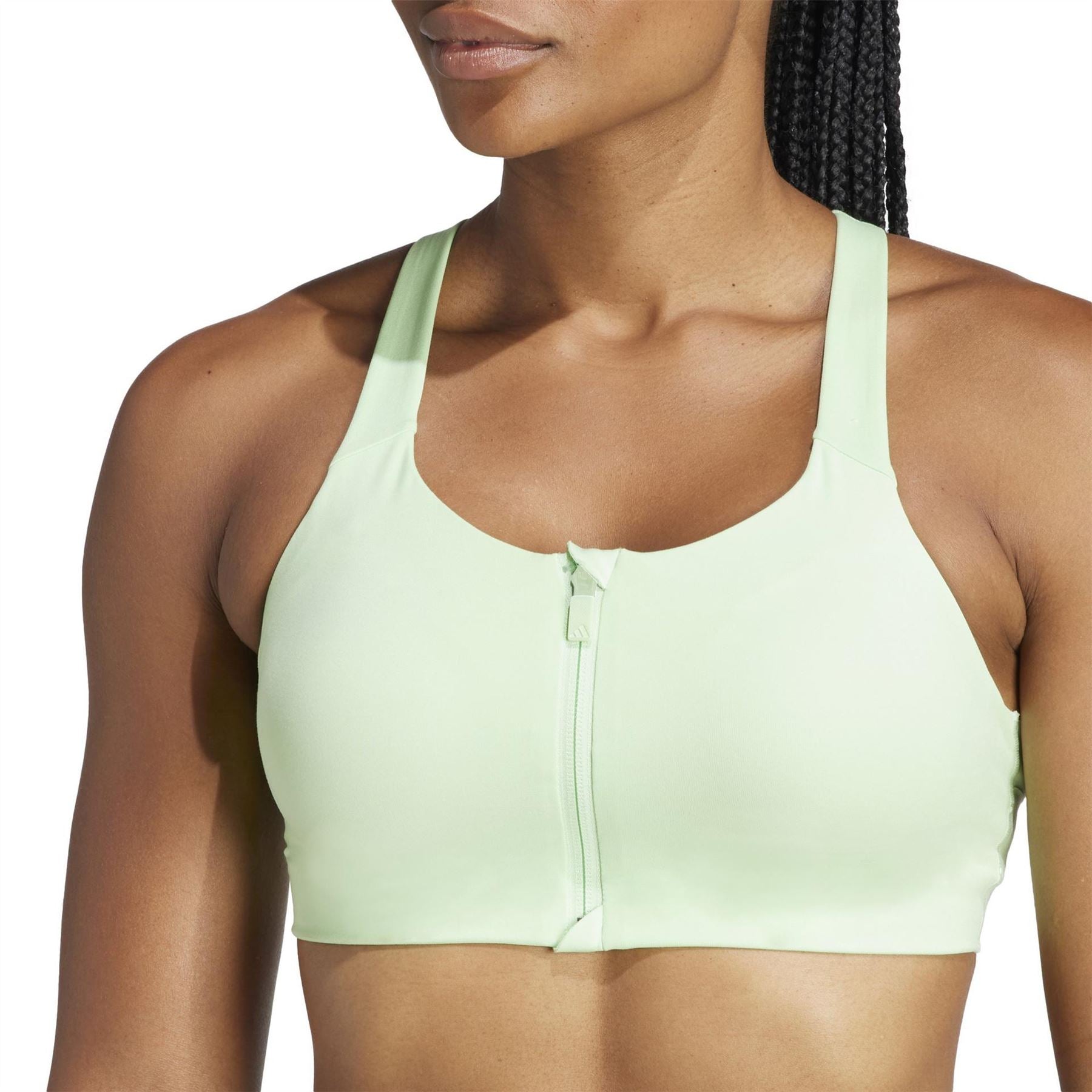 adidas Tlrdim Lux Zipped Non Wired High Impact Sports Bra