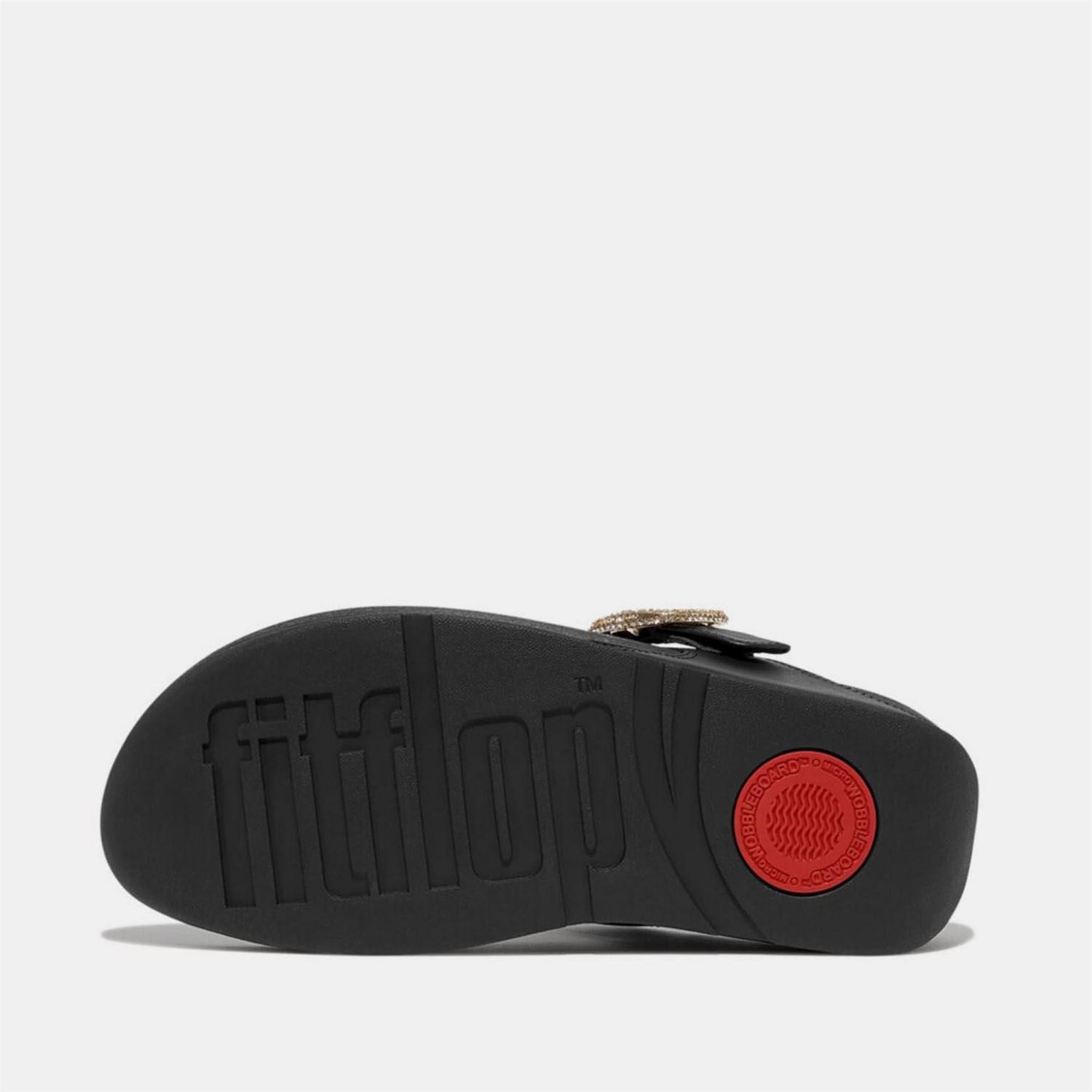 Fitflop Crystal Buckle Leather Sandals